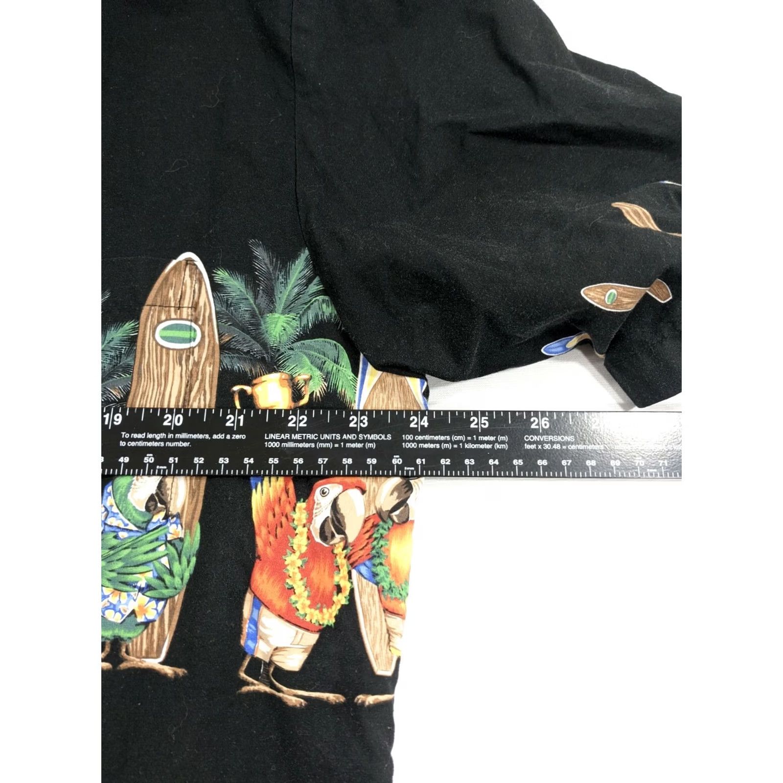 Vintage Pacific Legend Apparel Hawaiian Shirt XL Black Surfboard Parrots Excellent Shirt Mens Size US XL / EU 56 / 4 - 6 Thumbnail