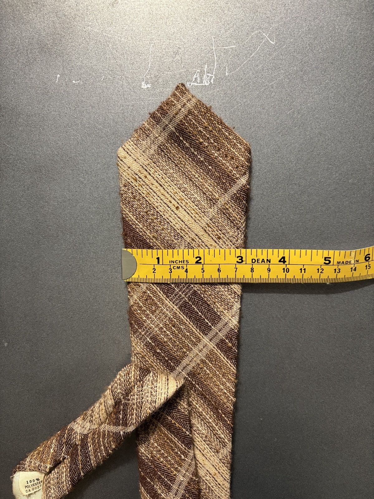 Vintage Vintage Plaid Tie Shaggy Necktie Pattern Stripe 1960s 1970s Size ONE SIZE - 4 Thumbnail