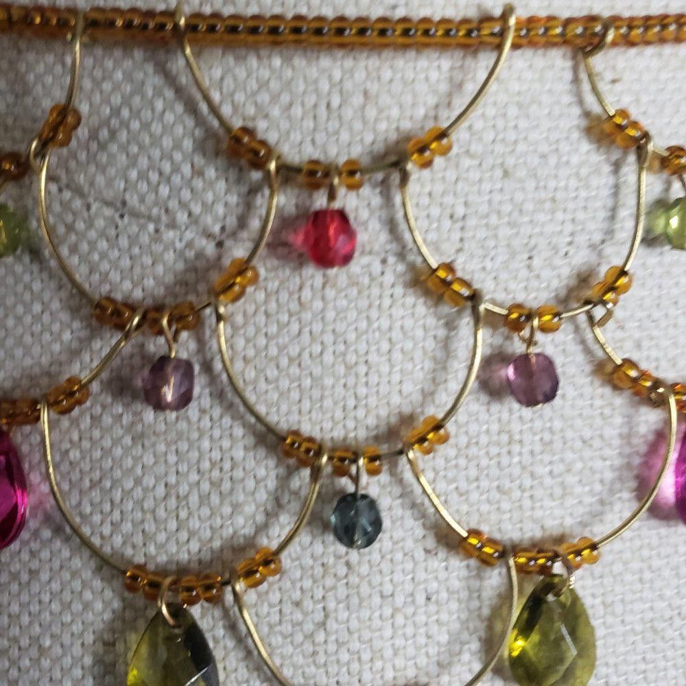 Designer Chandelier Crystal Wire Beaded Delicate Choker Size ONE SIZE - 4 Thumbnail