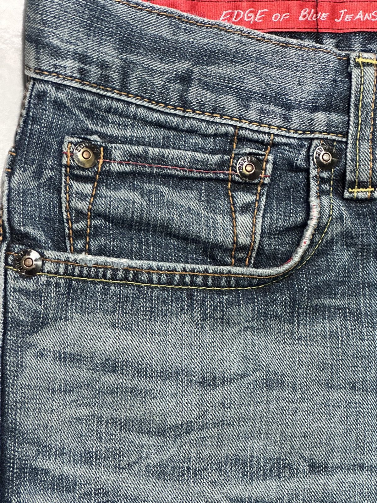 Edwin Edwin EDGE of BLUE JEANS Japan Straight Leg with Faded Wash Size US 35 - 5 Thumbnail