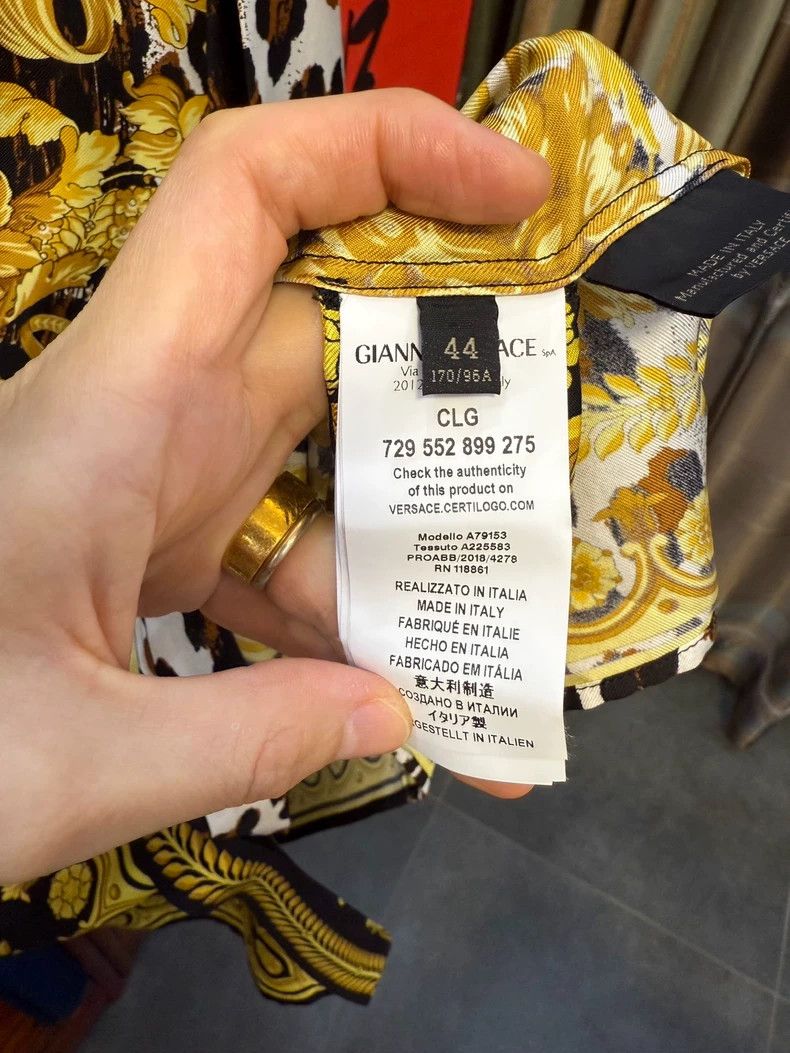 Versace Versace Mulberry silk shirt Size US M / EU 48-50 / 2 - 4 Thumbnail
