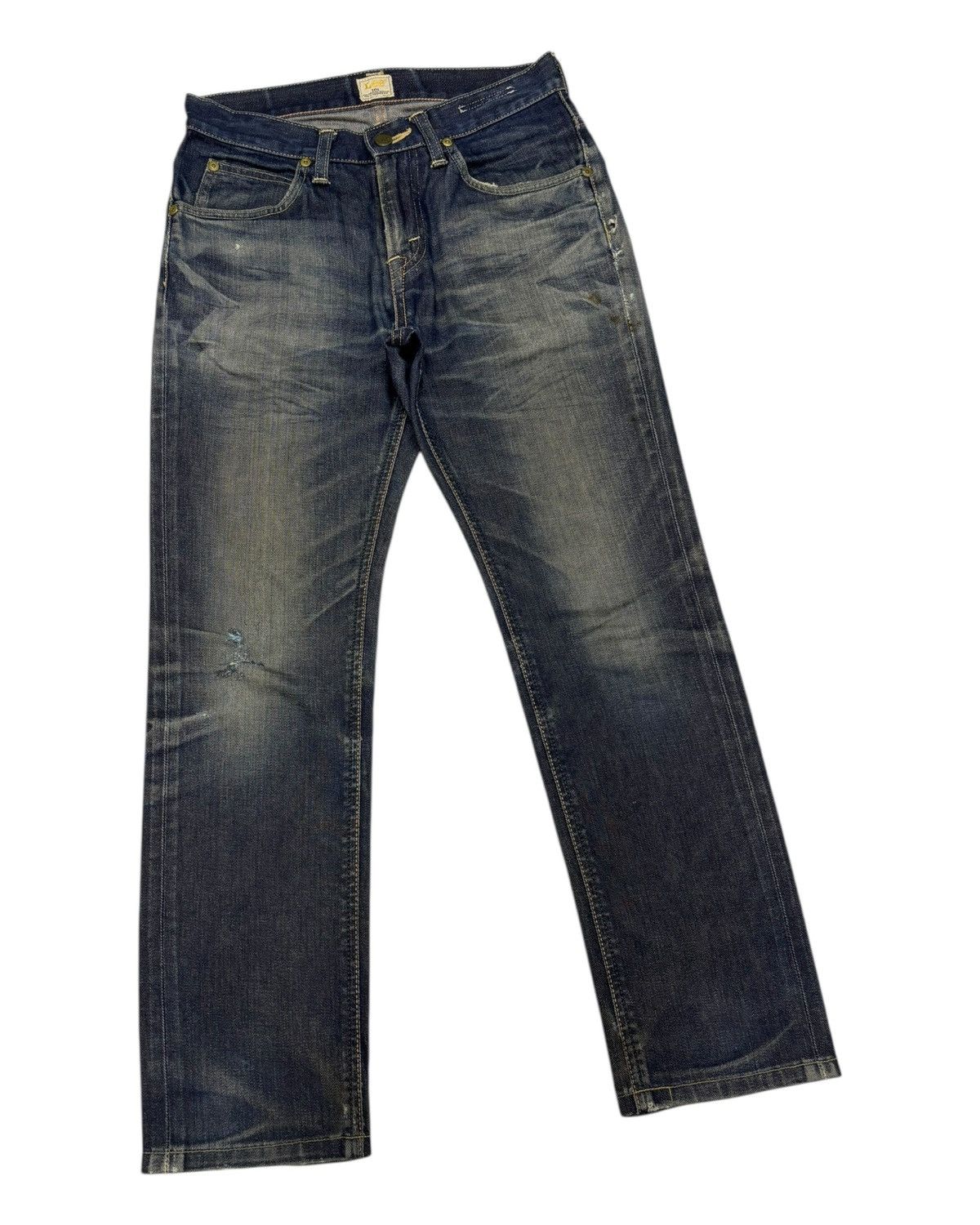 Lee 🔥LEE 101 DISTRESSED AGED DENIM JEANS Size US 27 - 3 Thumbnail