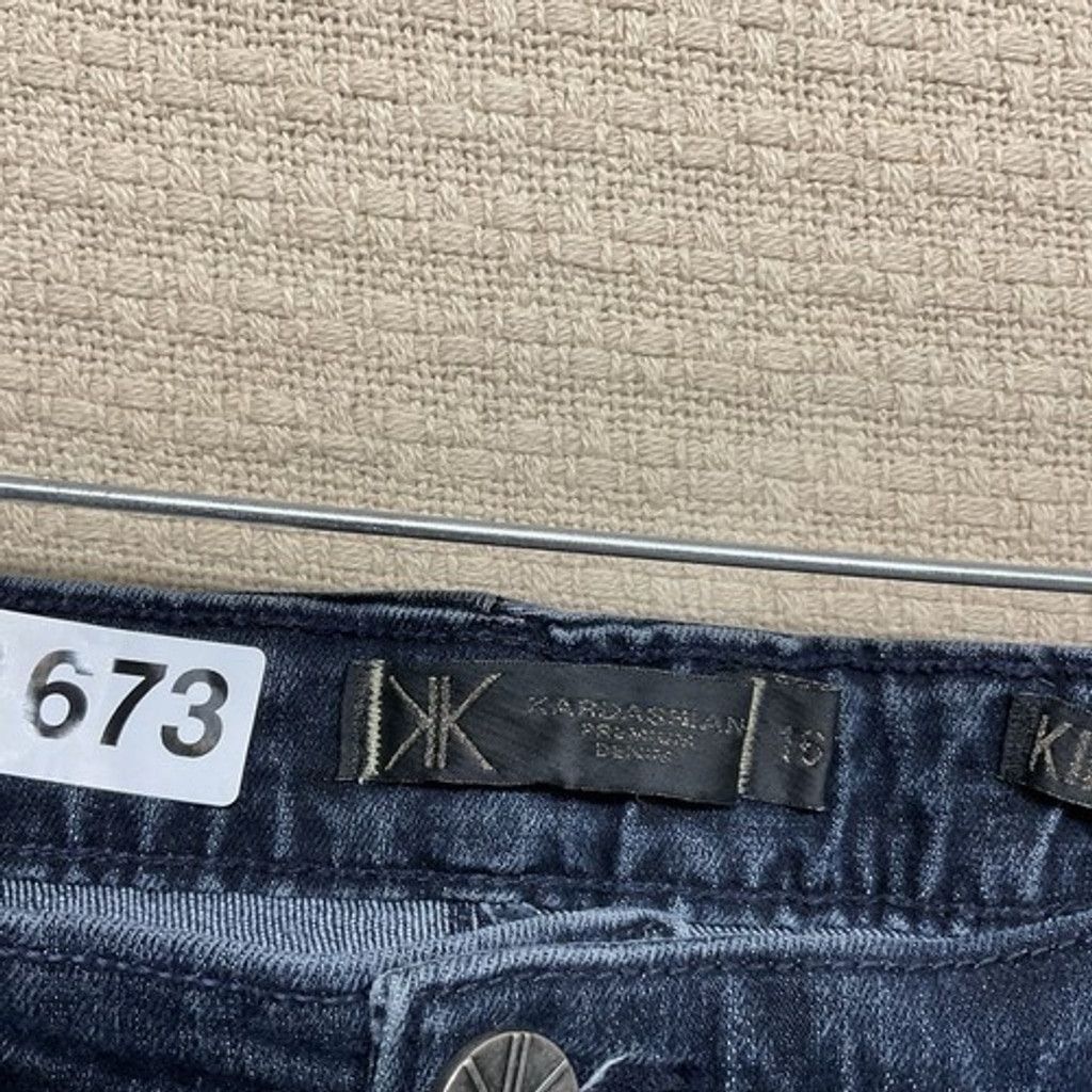 Kim Kardashian Kardashian Missy Premium MidRise Straight Jeans Women Size16 Size 38" / US 16 / IT 52 - 2 Thumbnail