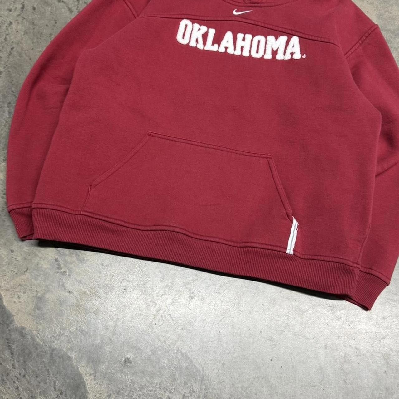 Nike × Vintage Vintage Y2K Oklahoma Sooners Nike Center Swoosh Hoodie Size US S / EU 44-46 / 1 - 3 Thumbnail