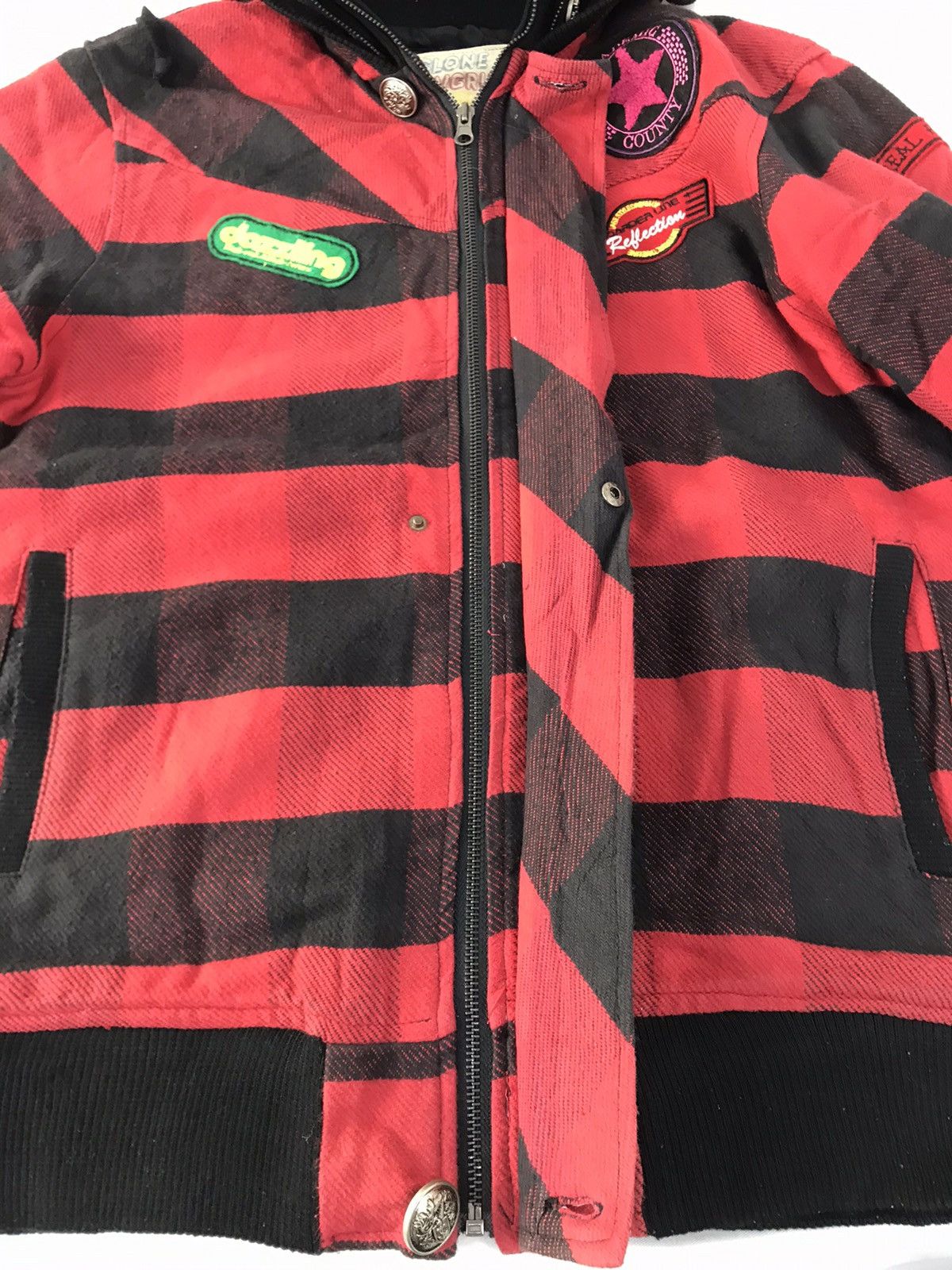 Japanese Brand Vintage Clone Devgru Striped Block Padded Jacket Size US XL / EU 56 / 4 - 6 Thumbnail