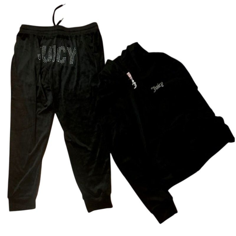 Juicy Couture Vintage Y2K Juicy Couture Velour Tracksuit Set Black M Size M / US 6-8 / IT 42-44 - 3 Thumbnail