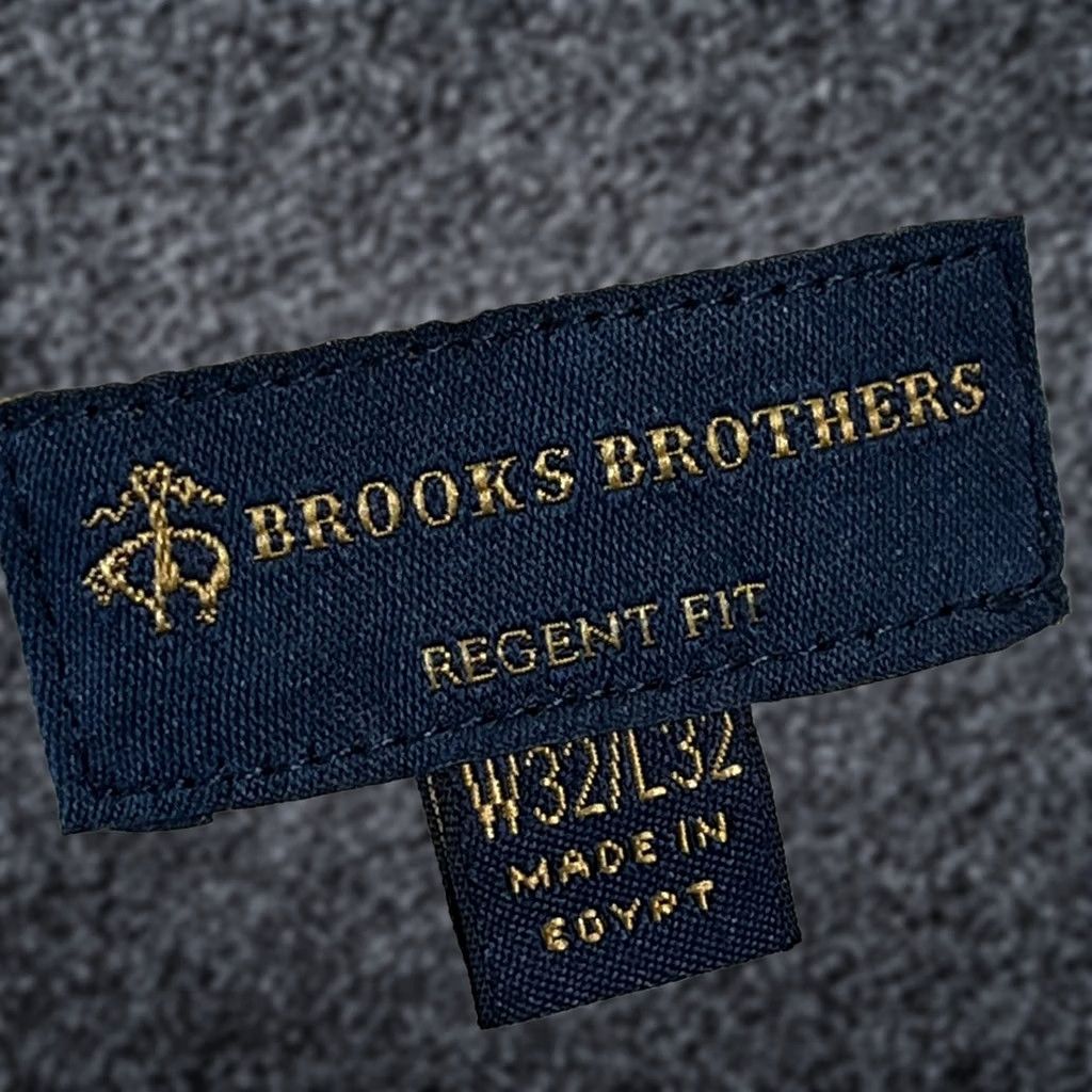 Brooks Brothers Pants Mens 32x32 Grey Glen Plaid Regent Fit Wool Dress Business in Gray, Men's