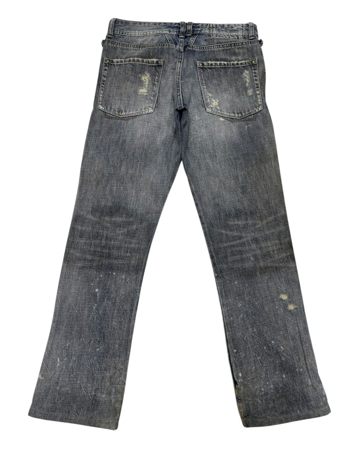 Marithe + Francois Girbaud 🔥MARITHE FRANCOIS GIRBAUD MUD RUSTY DISTRESS PAINTER JEANS Size 29" - 2 Thumbnail