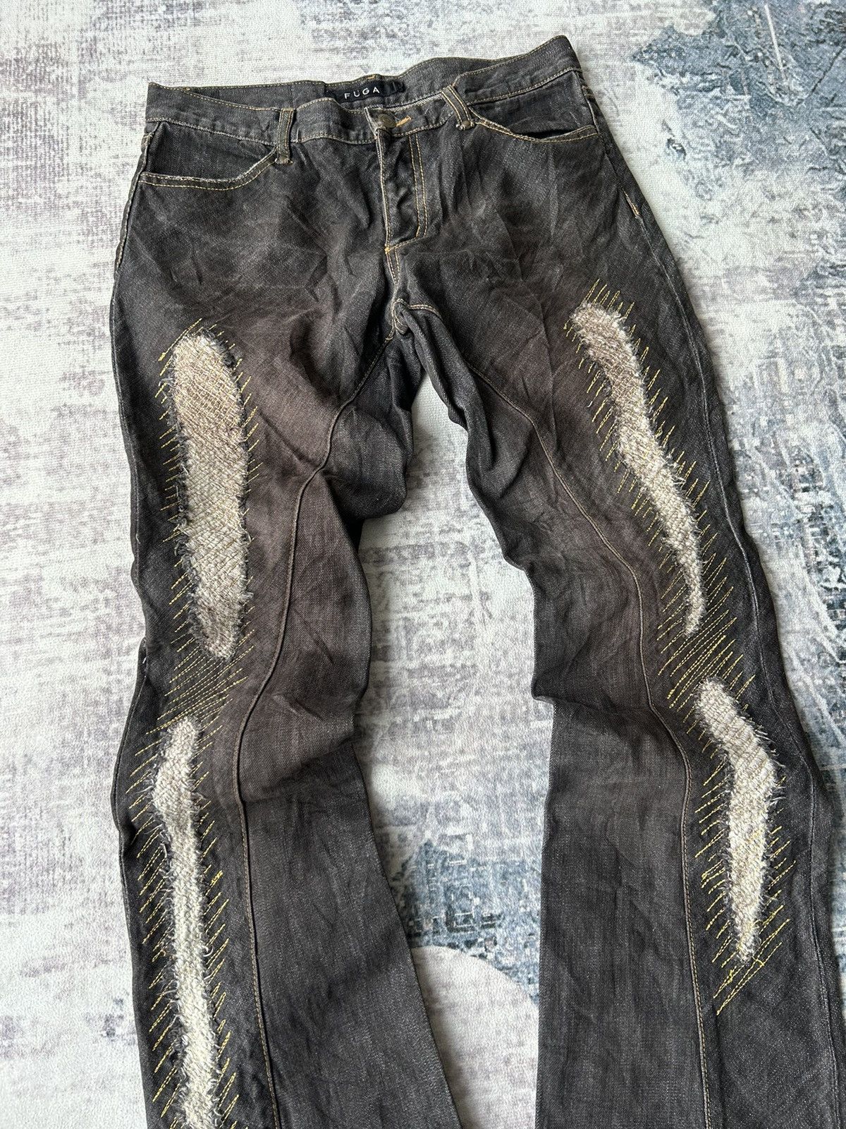 GOSTAR DE FUGA Fuga Super Flared Rockstar Jeans Size US 31 - 5 Thumbnail