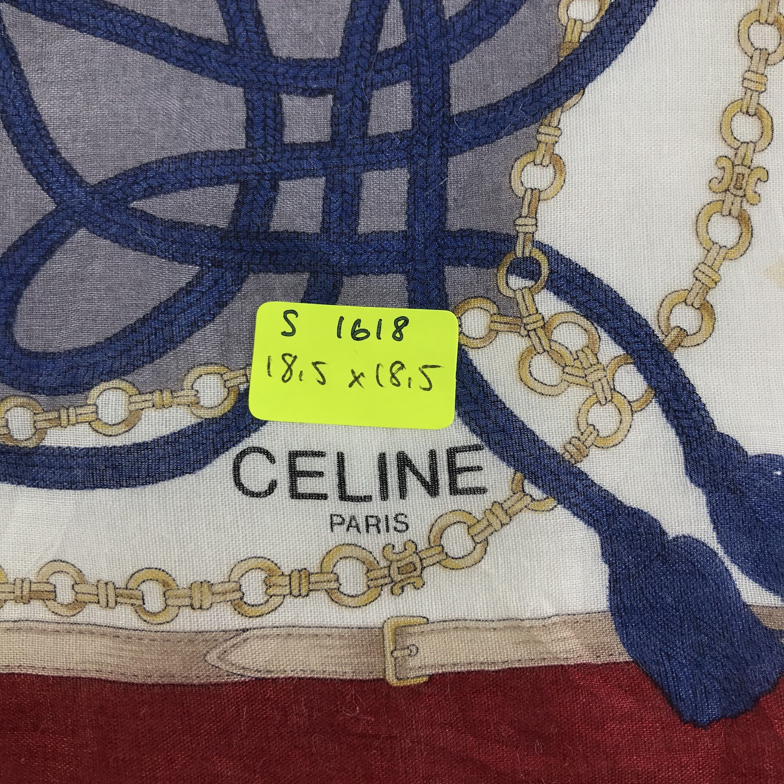 Celine × Vintage Celine Bandana / Handkerchief / Neckerchief - S1618 Size ONE SIZE - 5 Thumbnail