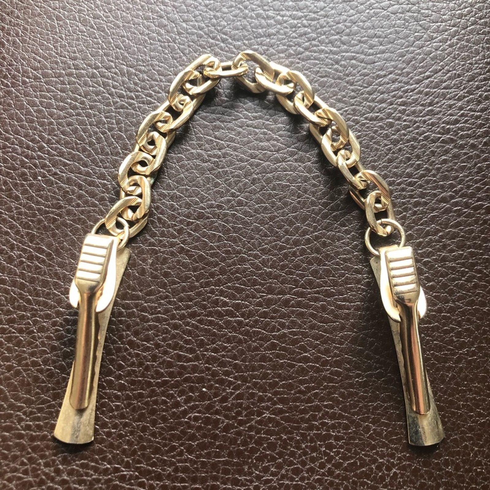 Vintage Vintage gold plated chunky chain sweater clothing clips Size ONE SIZE - 6 Thumbnail
