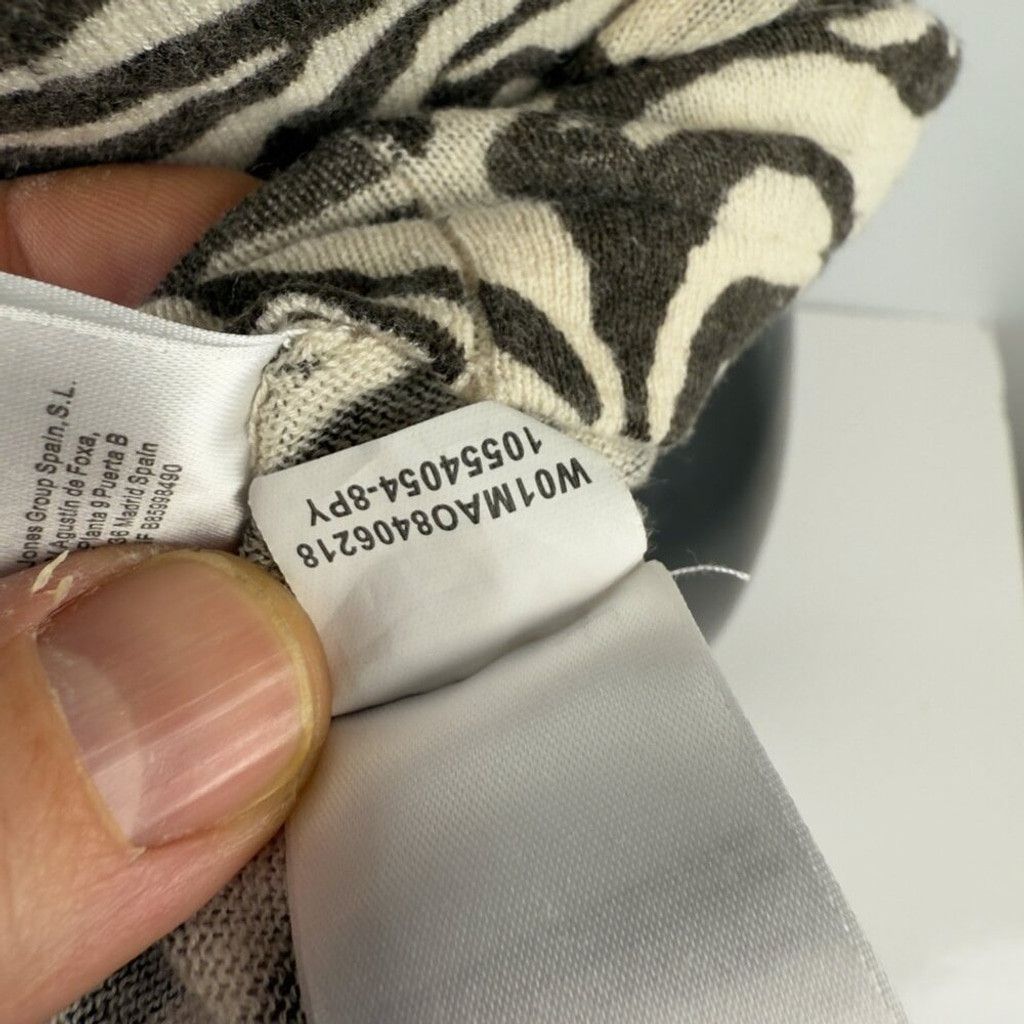 Jones New York JONES NEW YORK COLLECTION Linen Tiger Beige Cami Tank Top L Size L / US 10 / IT 46 - 4 Thumbnail