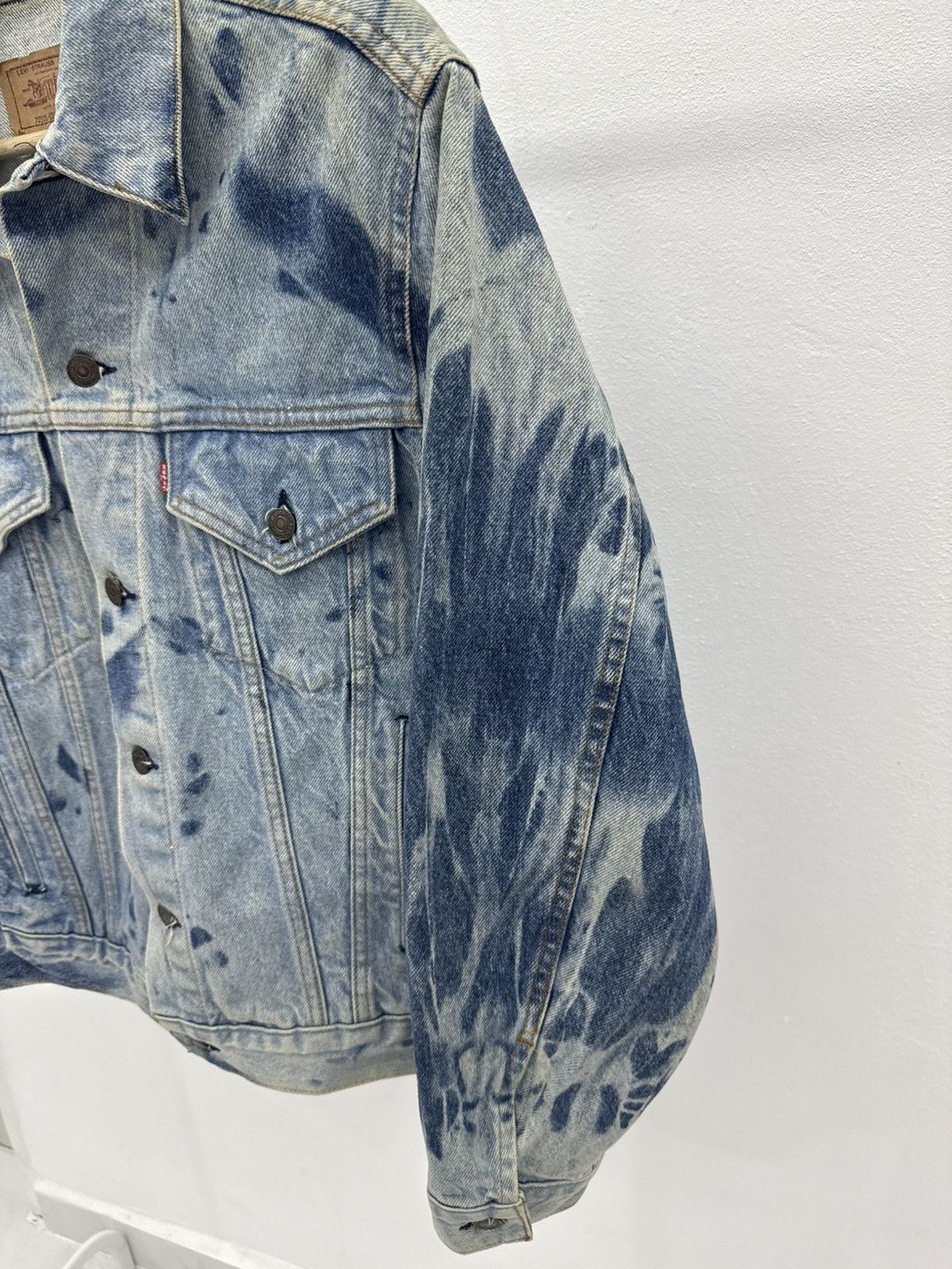 Levi's Rare! 80s Levis Red Label Type 3 Acid Wash Trucker Denim USA Size US M / EU 48-50 / 2 - 2 Thumbnail