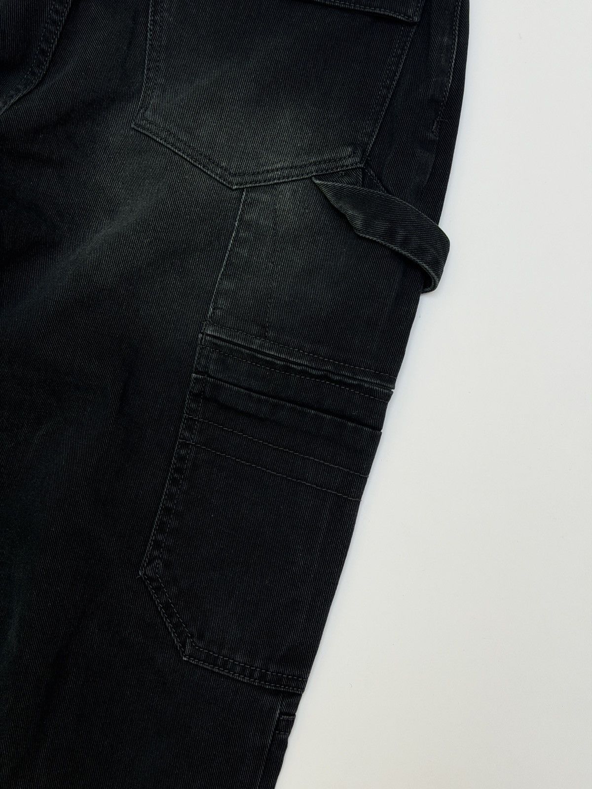 Balenciaga Balenciaga Baggy Cargo Carpenter Black Denim Pant Size US 28 / EU 44 - 6 Thumbnail