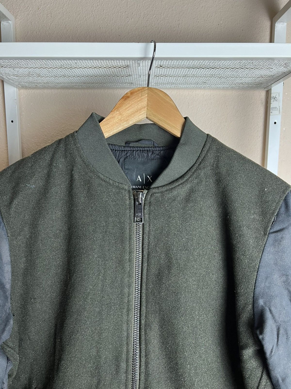 Armani Exchange × Designer Armani Exchange Dual Peat Green Trench & Bomber Jacket Coat Size US M / EU 48-50 / 2 - 2 Thumbnail