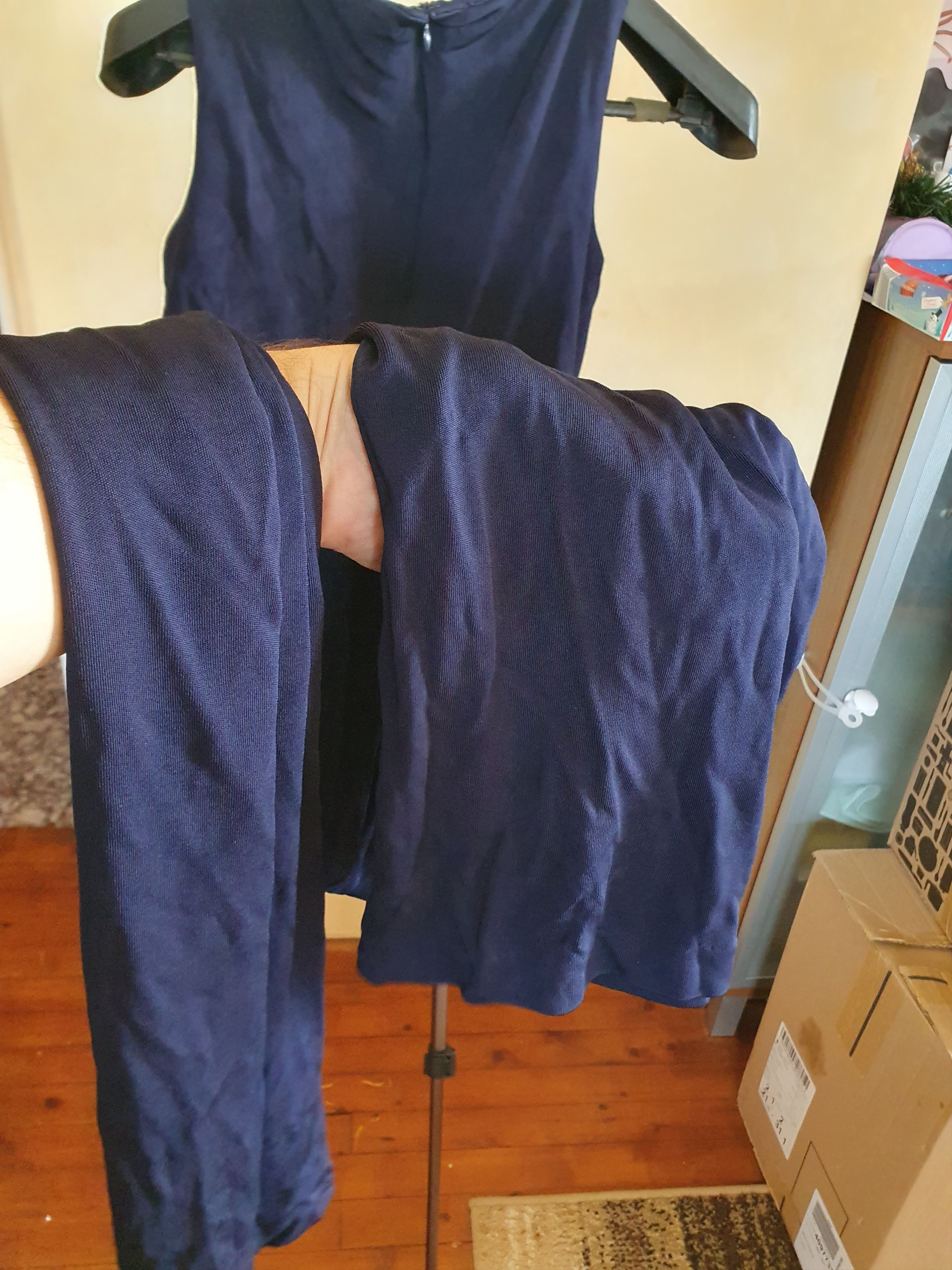 Ralph Lauren Ralph Lauren Jumpsuit Sleeveless Wide Leg Navy Blue sz 8 Size 30" / US 8 / IT 44 - 8 Thumbnail