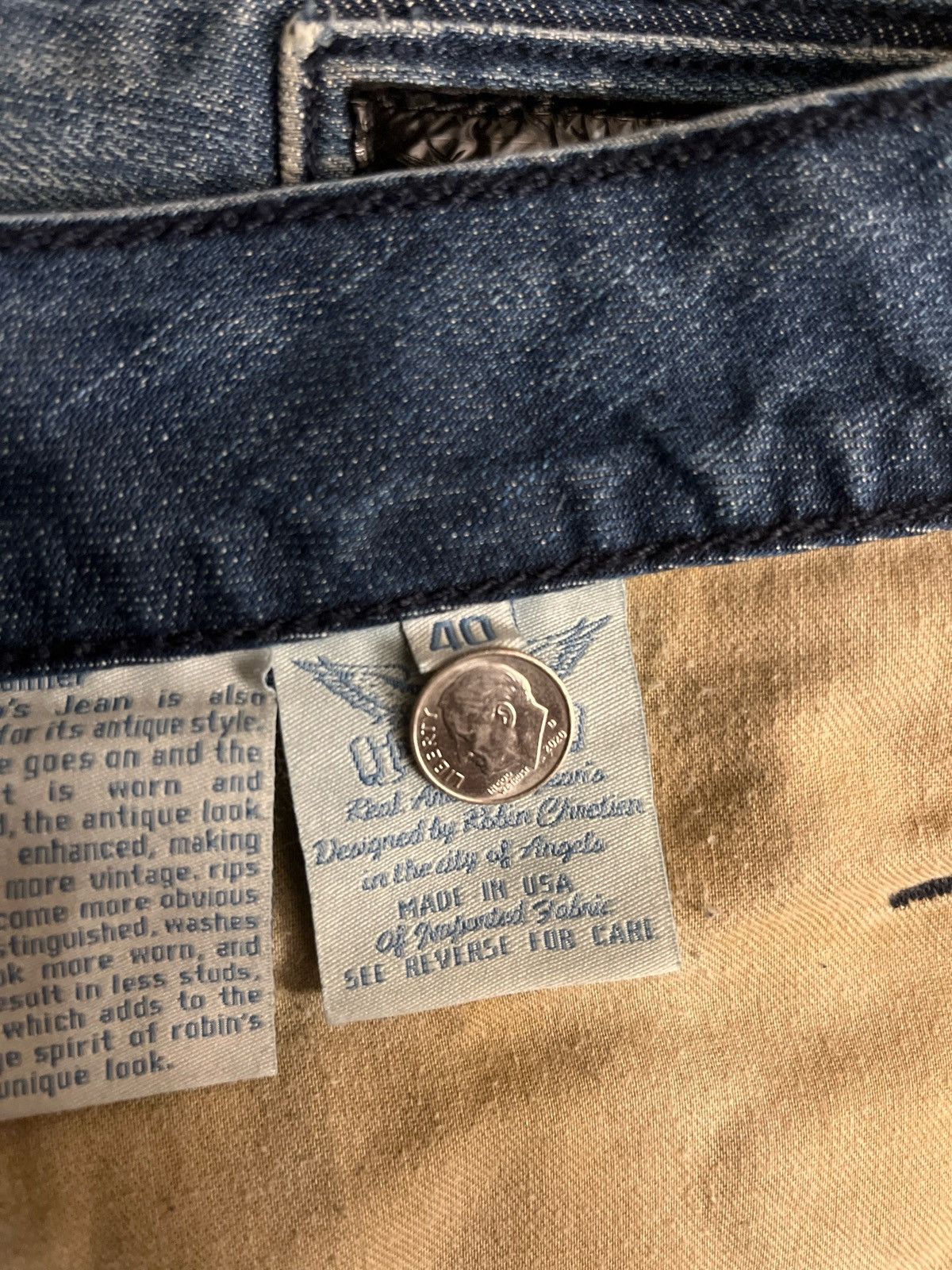 Designer Robin Jeans Long Flap Size US 40 / EU 56 - 6 Thumbnail