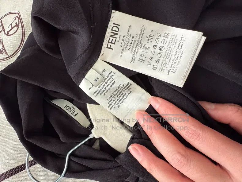 Fendi Fendi Showpiece Shirt, Mulberry Silk Fabric Size XS / US 0-2 / IT 36-38 - 8 Thumbnail