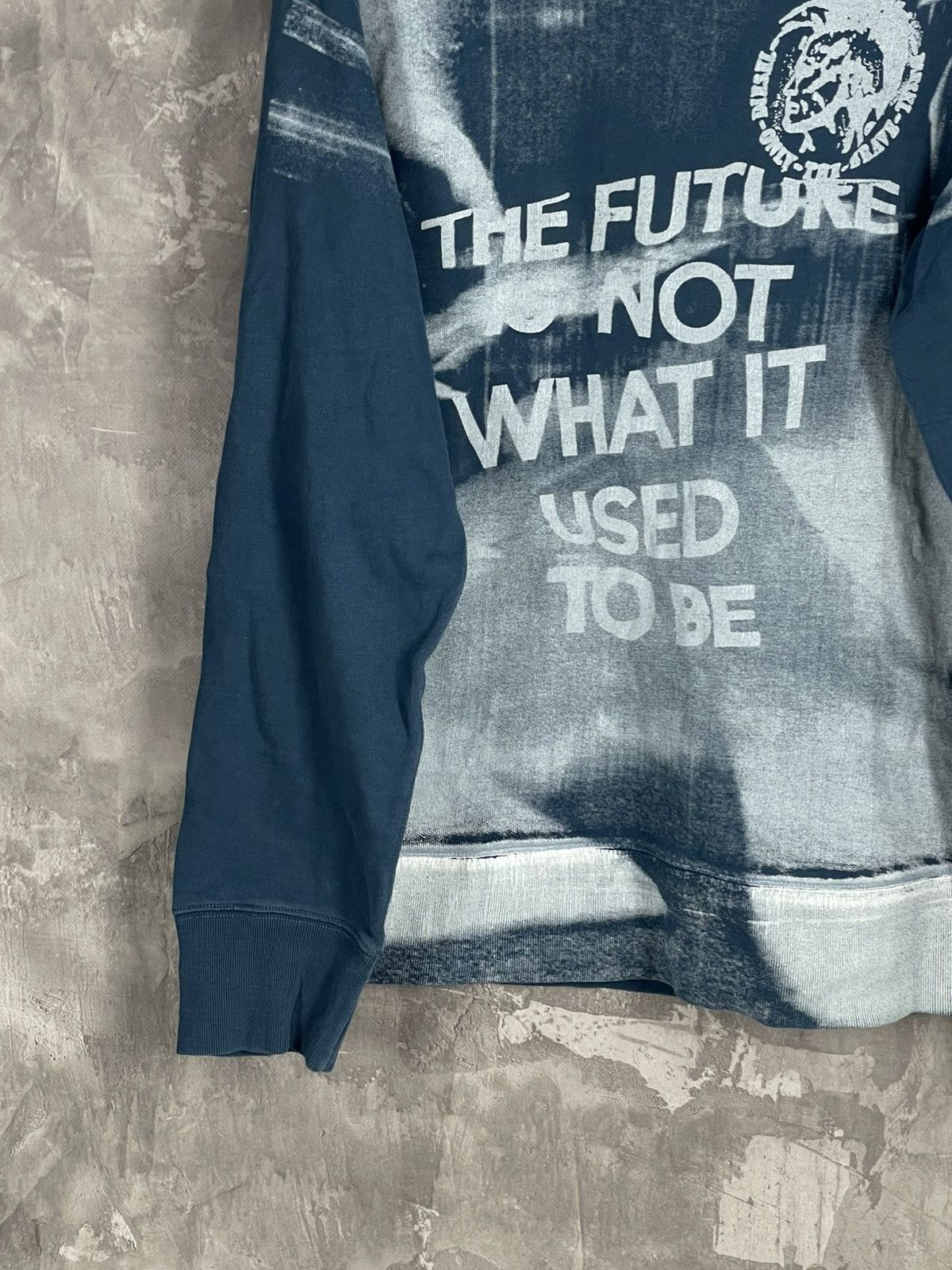 Diesel × Japanese Brand × Vintage Y2K Diesel The Future Is Not What It Used To Be Hoodie Size US M / EU 48-50 / 2 - 5 Thumbnail