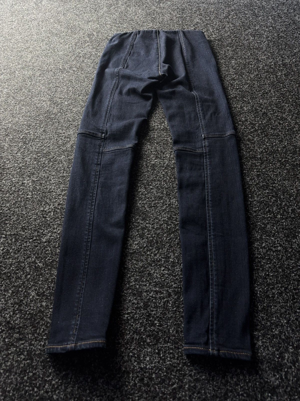 Polo Ralph Lauren × Vintage Ralph Lauren Moto Panel Leggings Jeans Stretch Zip Hem Size 27" / US 4 / IT 40 - 8 Thumbnail