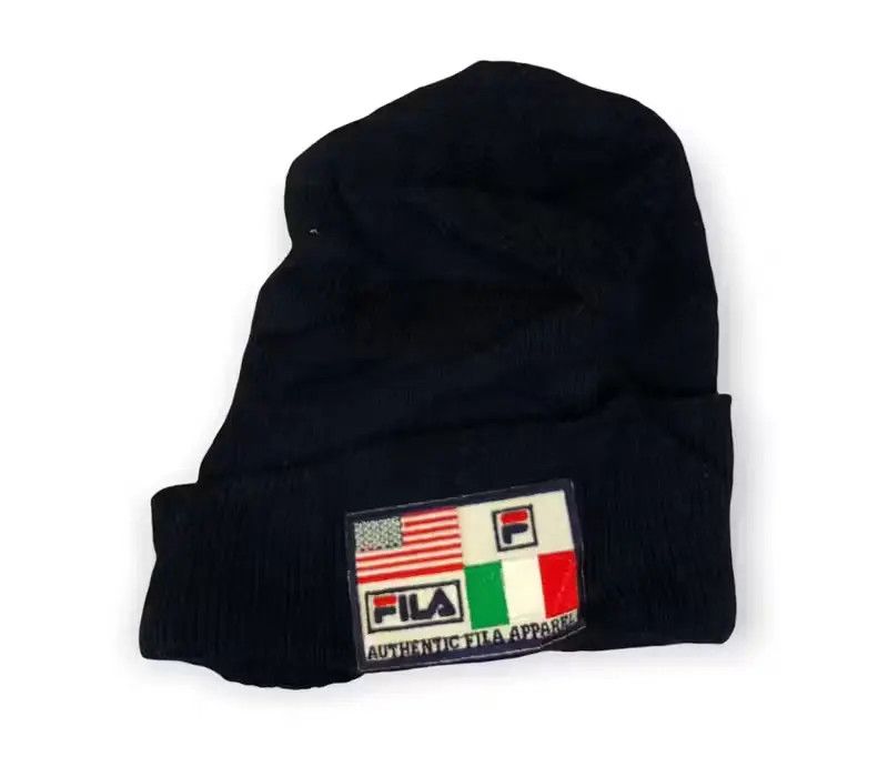 Fila × Vintage Vintage Fila Big Logo beanie Size ONE SIZE - 3 Thumbnail