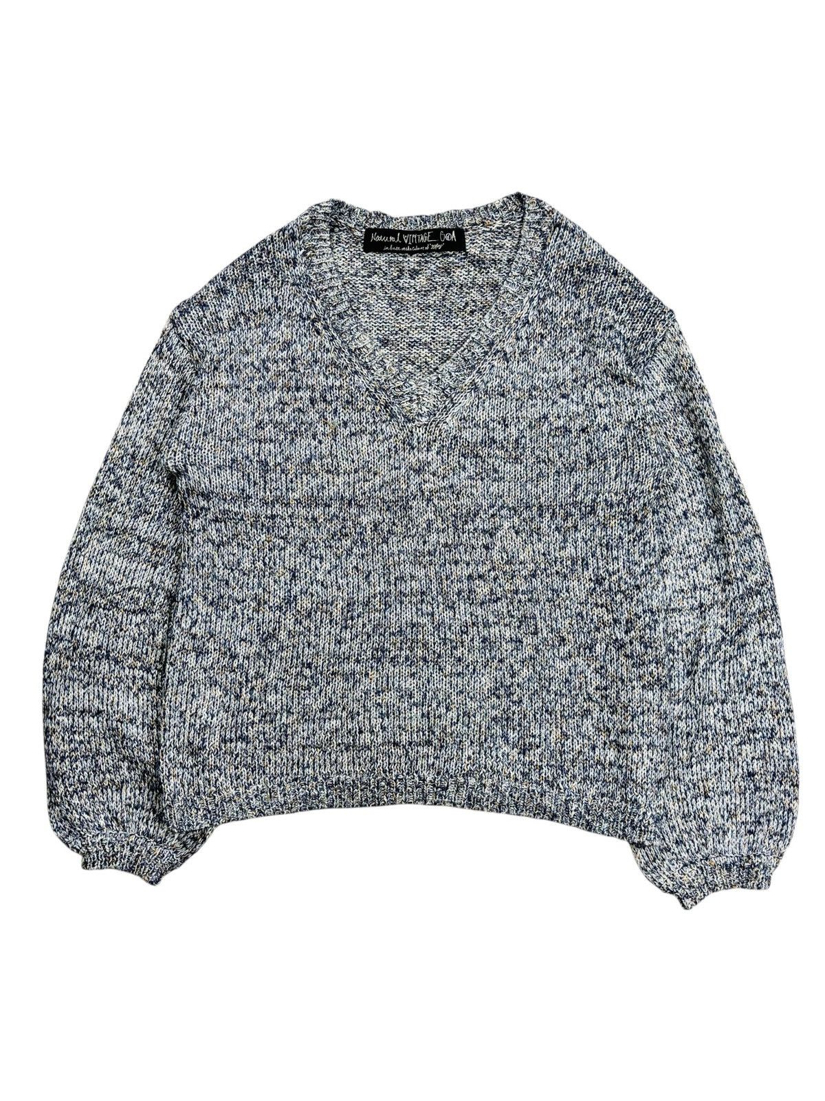 GOA 2000s GOA Apocalypse Style Big V Neck Chunk Knitted Sweater Size US M / EU 48-50 / 2 - 1 Thumbnail