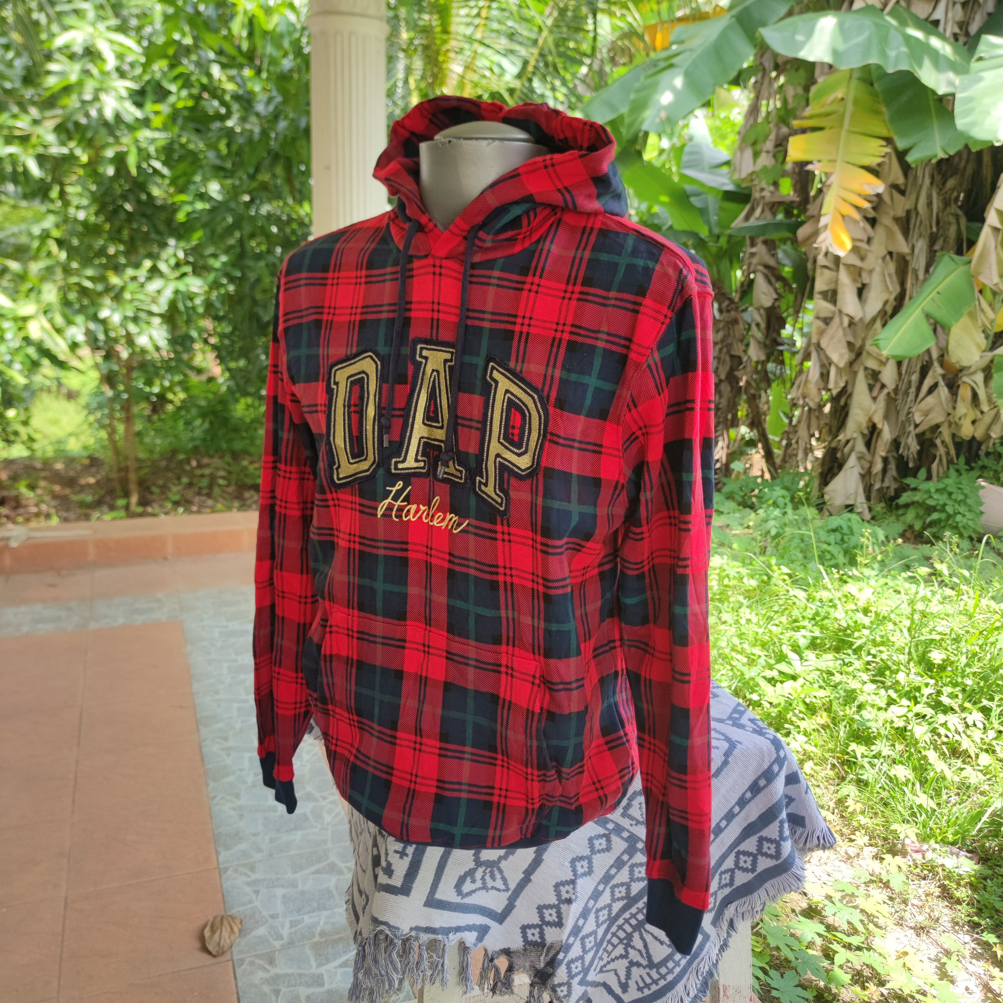 Dapper Dan × Gap GAP x DAPPER DAN DAP HARLEM RED TARTAN HOODIE Size US M / EU 48-50 / 2 - 9 Thumbnail
