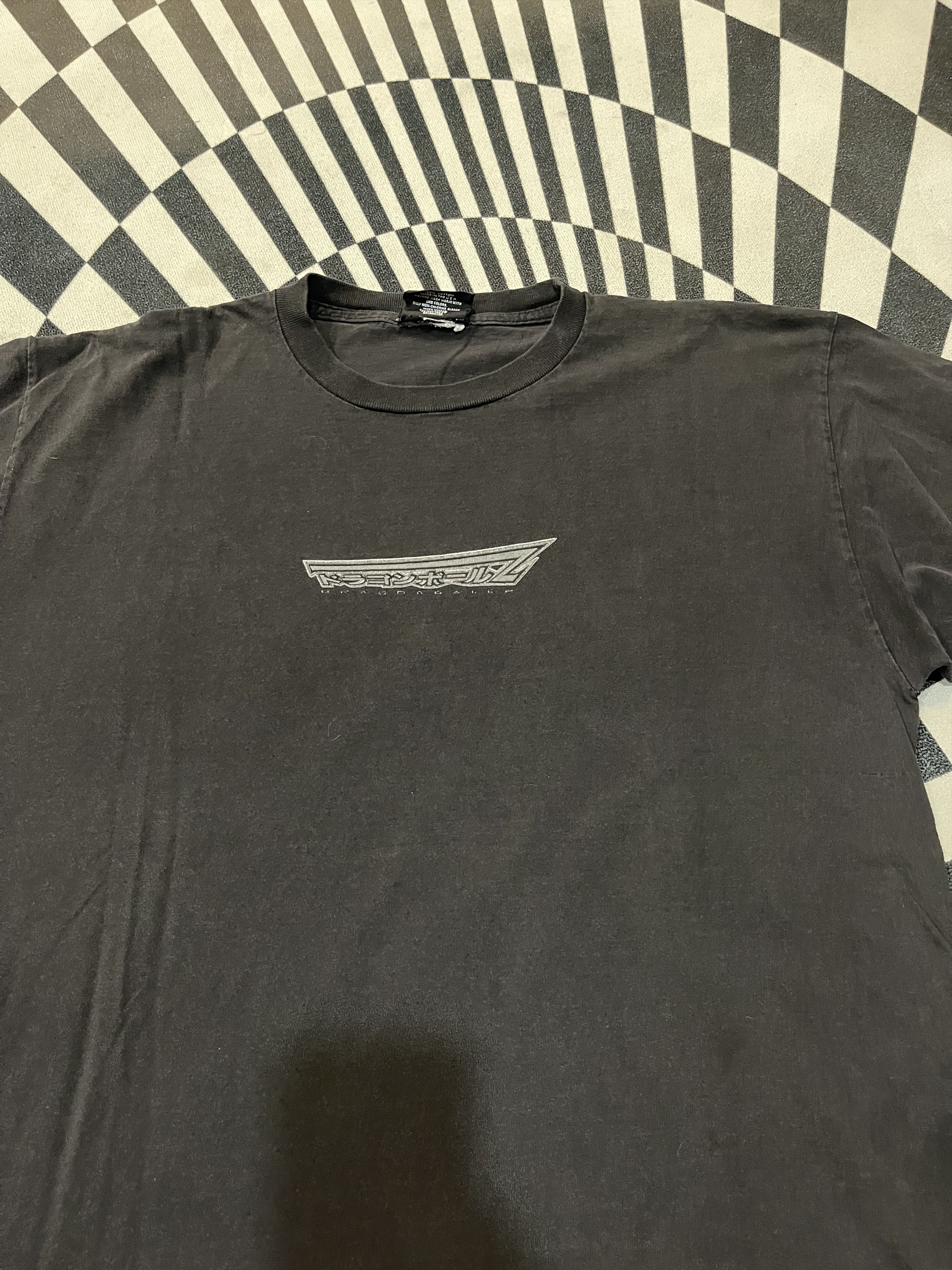 Anime 1999 Dragon Ball Z Movie Promo Style Fade Black Tee (XL) Size US XL / EU 56 / 4 - 5 Thumbnail