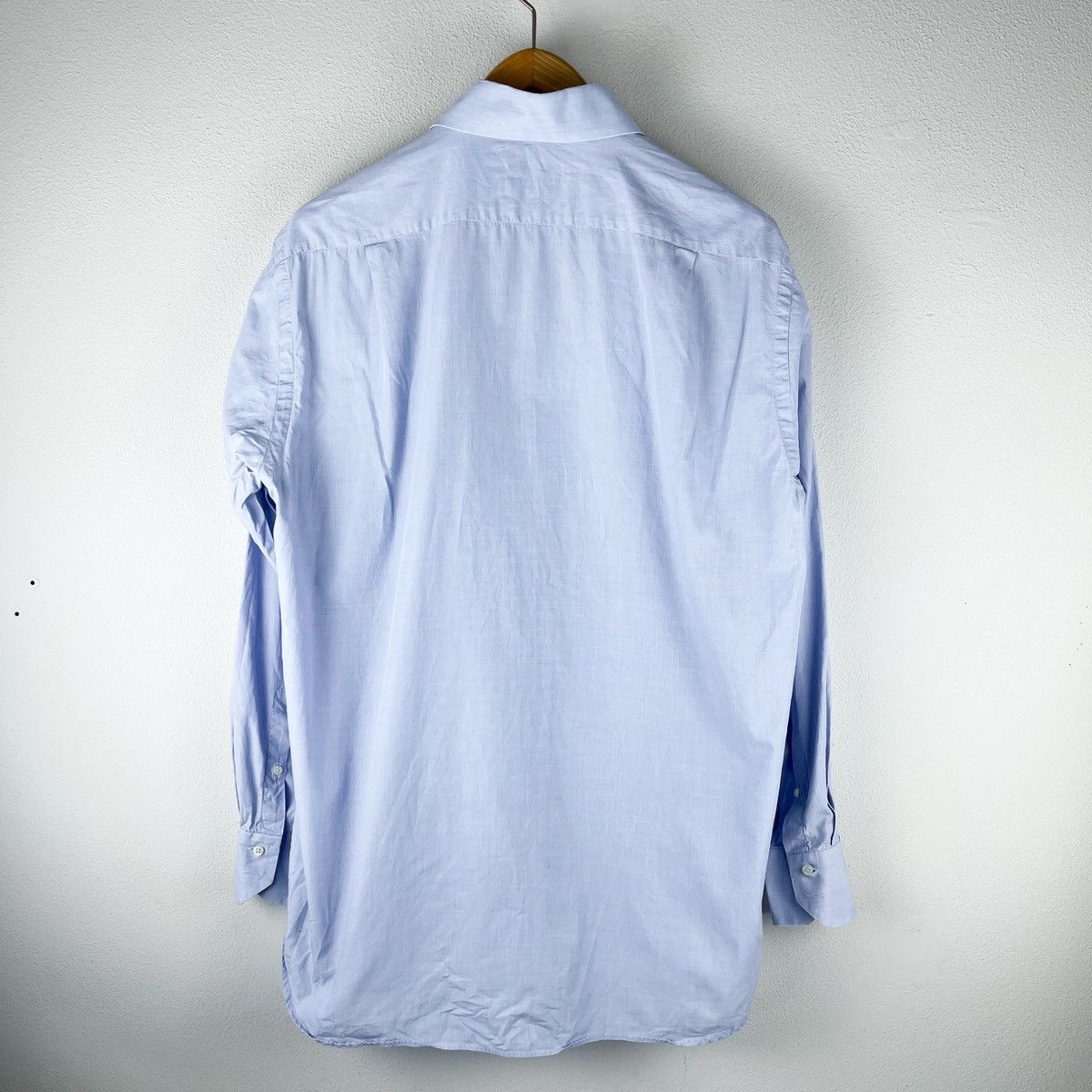 Balenciaga × Vintage BALENCIAGA LUXURY VINTAGE PURO COTONE BLUE STRIPED 43/17 Size US M / EU 48-50 / 2 - 8 Thumbnail