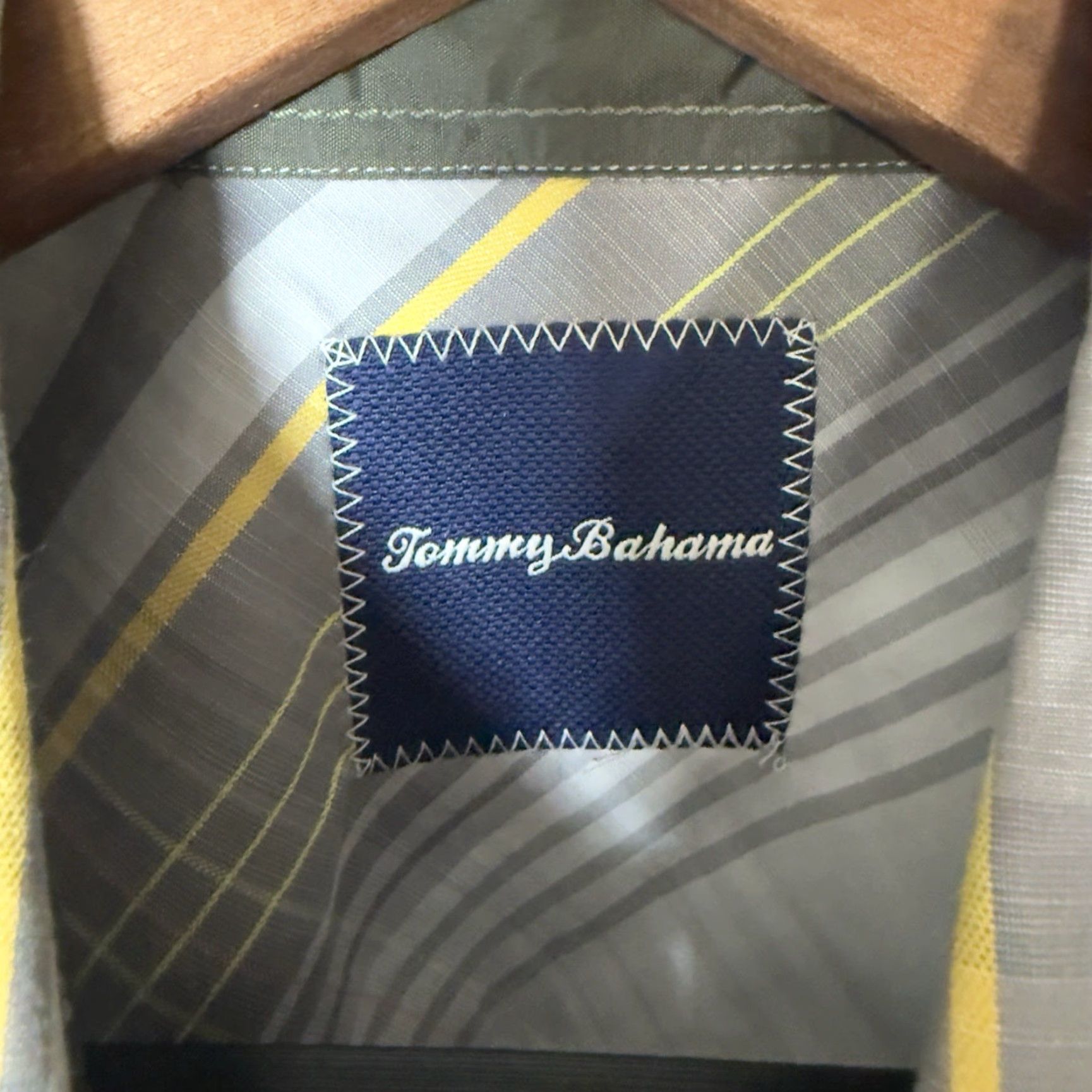 Tommy Bahama Tommy Bahama Shirt Plaid Button-Down Long Sleeve 100% Cotton Gray Mens Size L Size US L / EU 52-54 / 3 - 4 Thumbnail