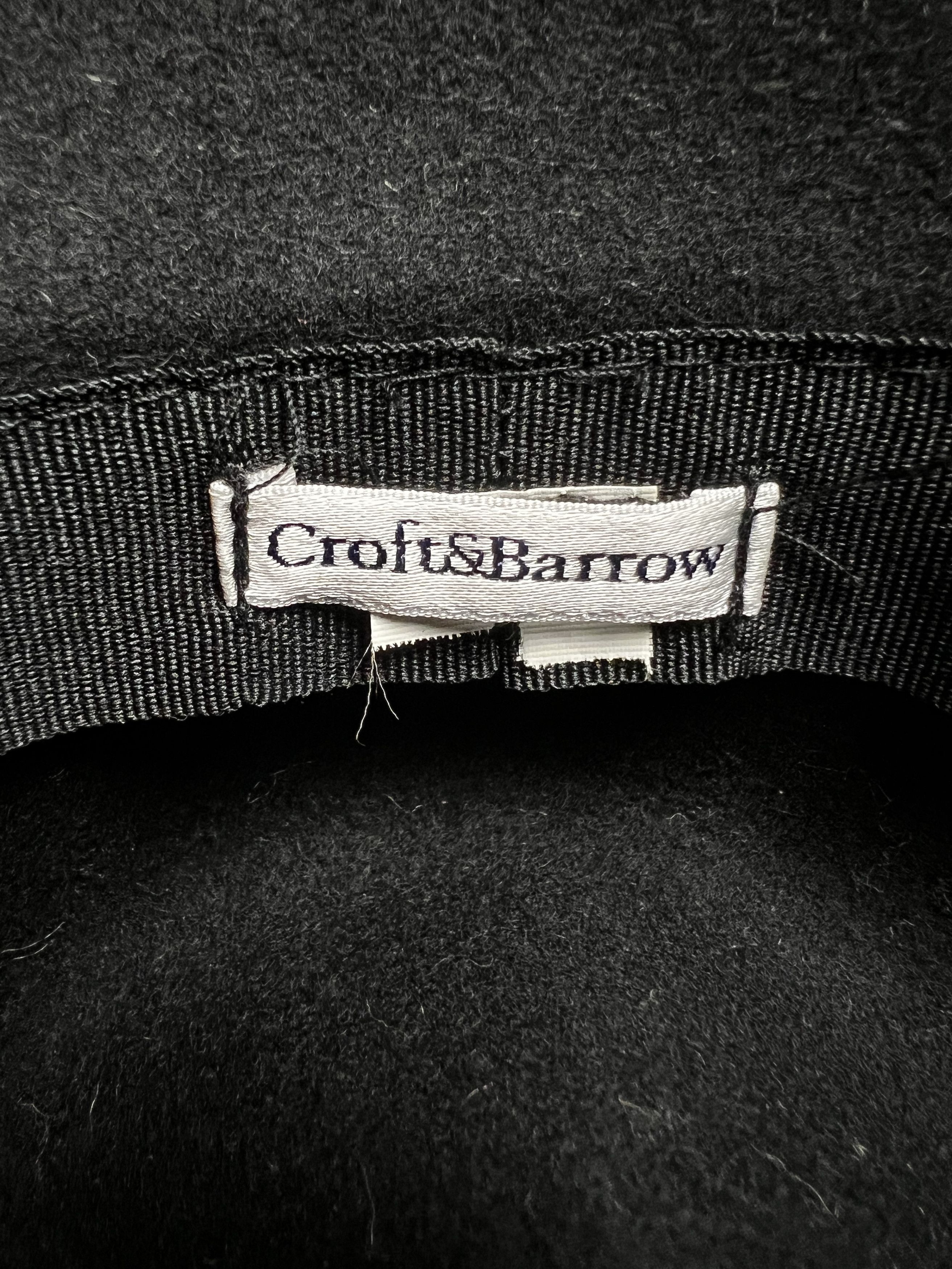 Croft & Barrow Vintage 1990's Croft & Barrow Black Floral Cloche Style Hat Size ONE SIZE - 5 Thumbnail