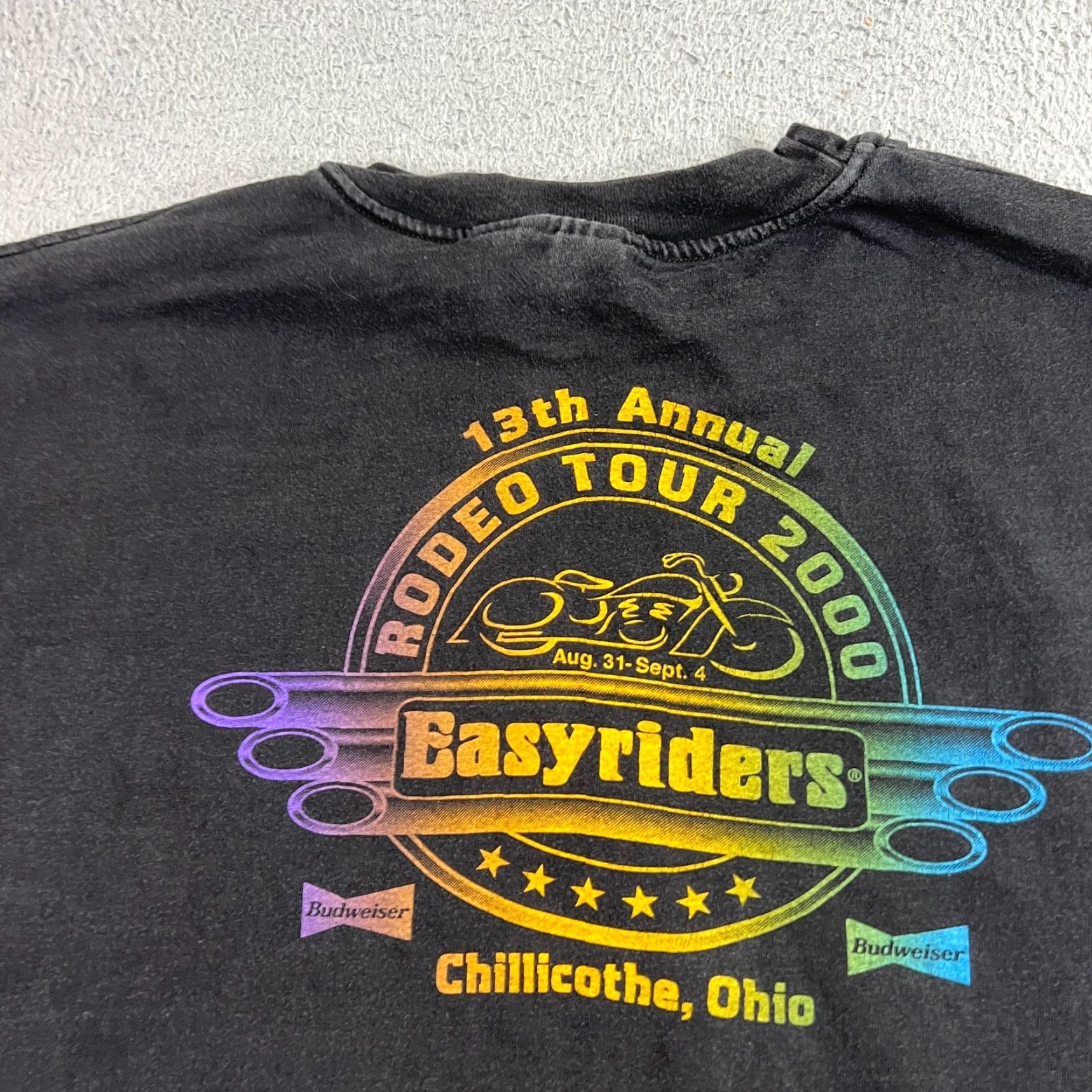 Vintage VINTAGE Easy Riders Motorcycle T-Shirt Mens XL Black 2000s Graphic Print Biker California Retro Size US XL / EU 56 / 4 - 7 Thumbnail