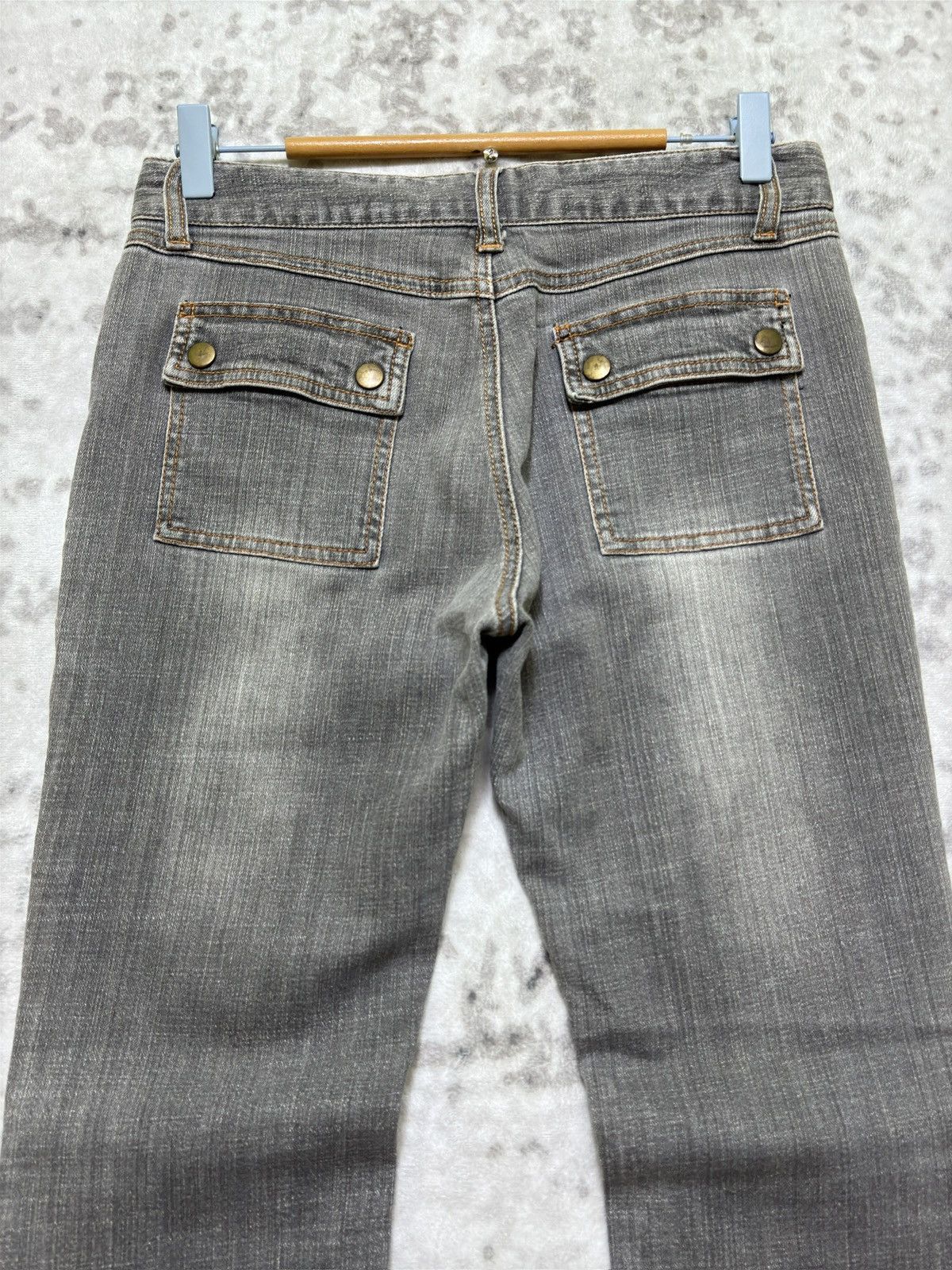 Japanese Brand Flared C.D.S Basic Bush Pant Denim Boot Cut Claw Marks Size US 28 / EU 44 - 8 Thumbnail
