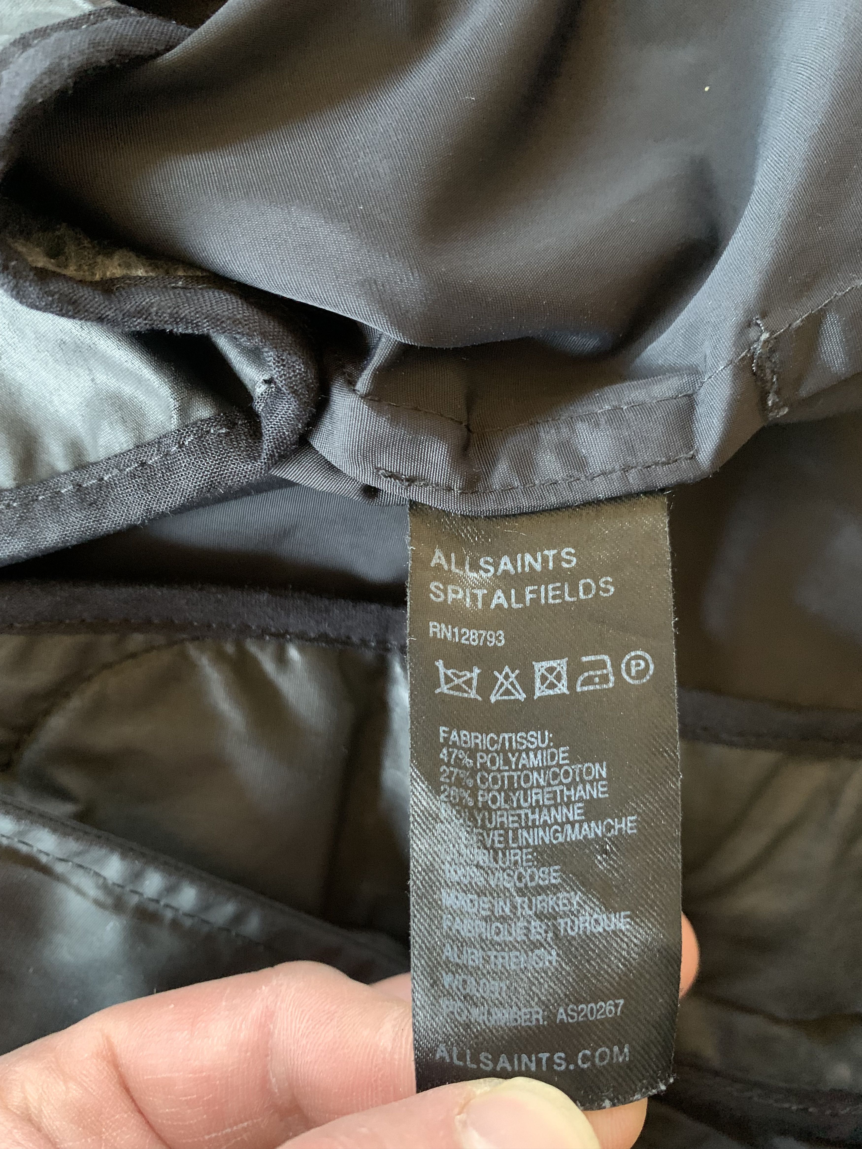 Allsaints Allsaints Spitalfields Waxed Trench Coat Size L / US 10 / IT 46 - 6 Thumbnail