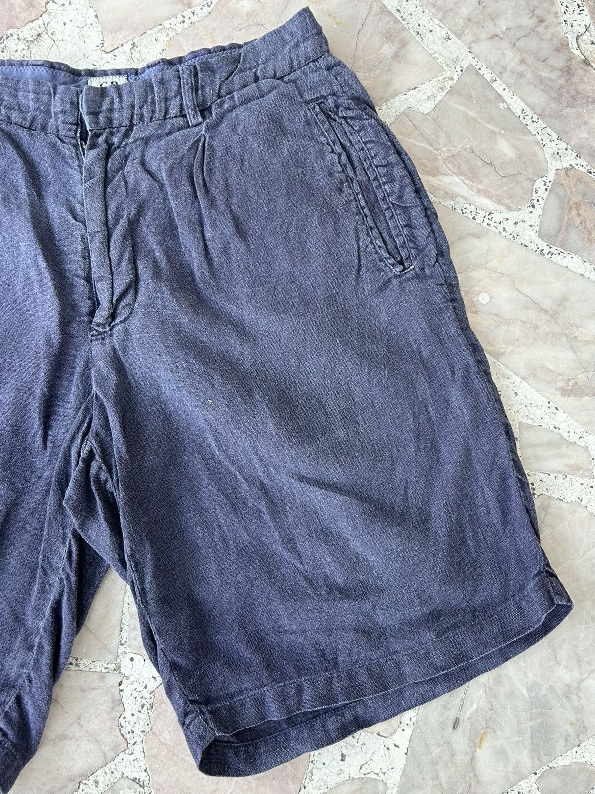 C.P. Company C.P. Company Vintage Linen Blue Shorts Size US 32 / EU 48 - 4 Thumbnail