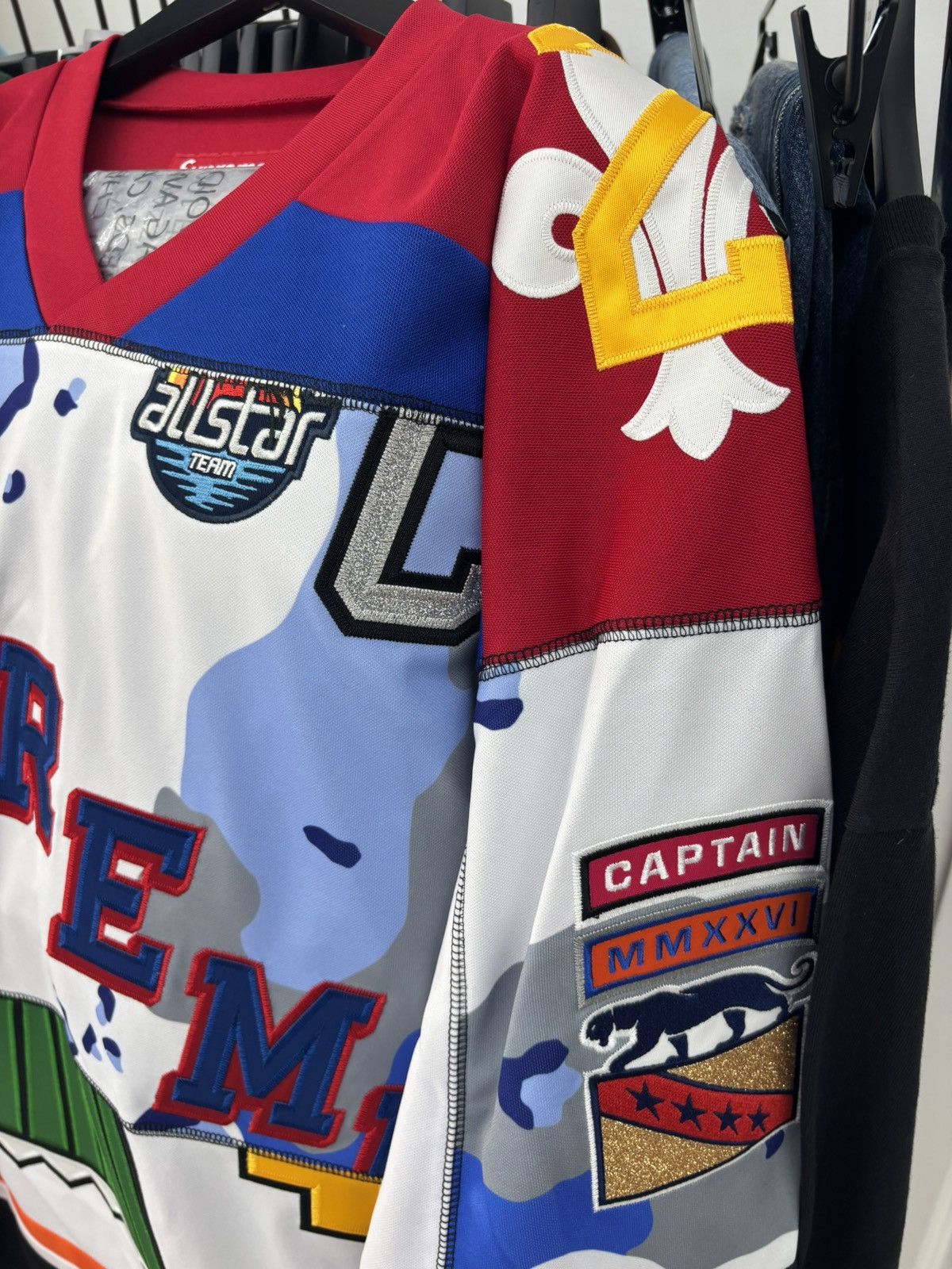 Supreme SUPREME Paneled Hockey Jersey SIZE LARGE Size US L / EU 52-54 / 3 - 4 Thumbnail