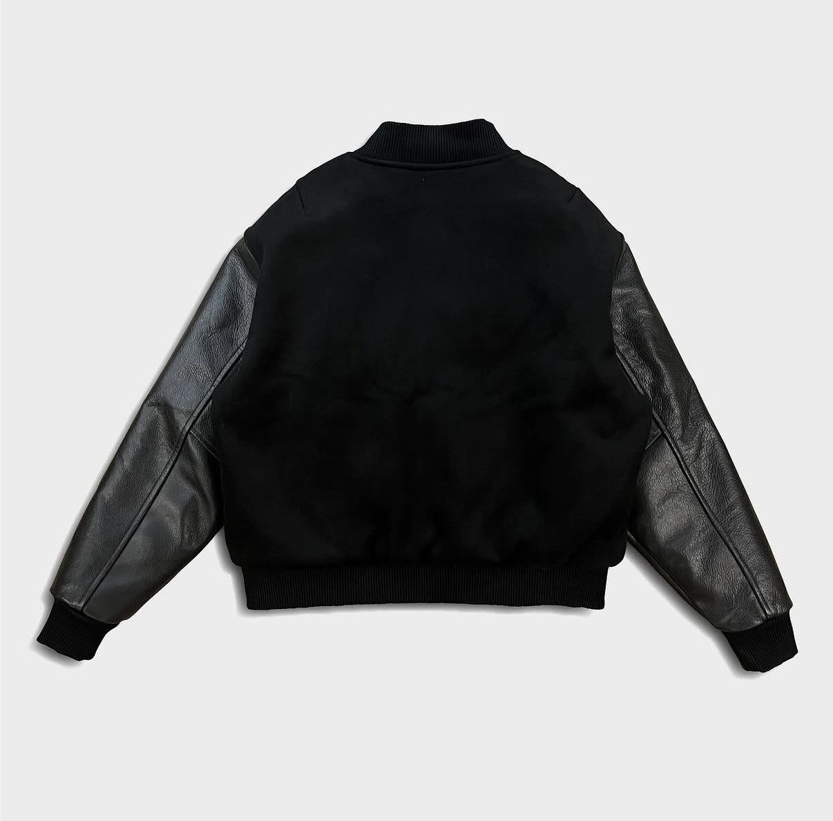 Haven Court HC Triple Black Varsity Jacket Leather Size US S / EU 44-46 / 1 - 2 Thumbnail