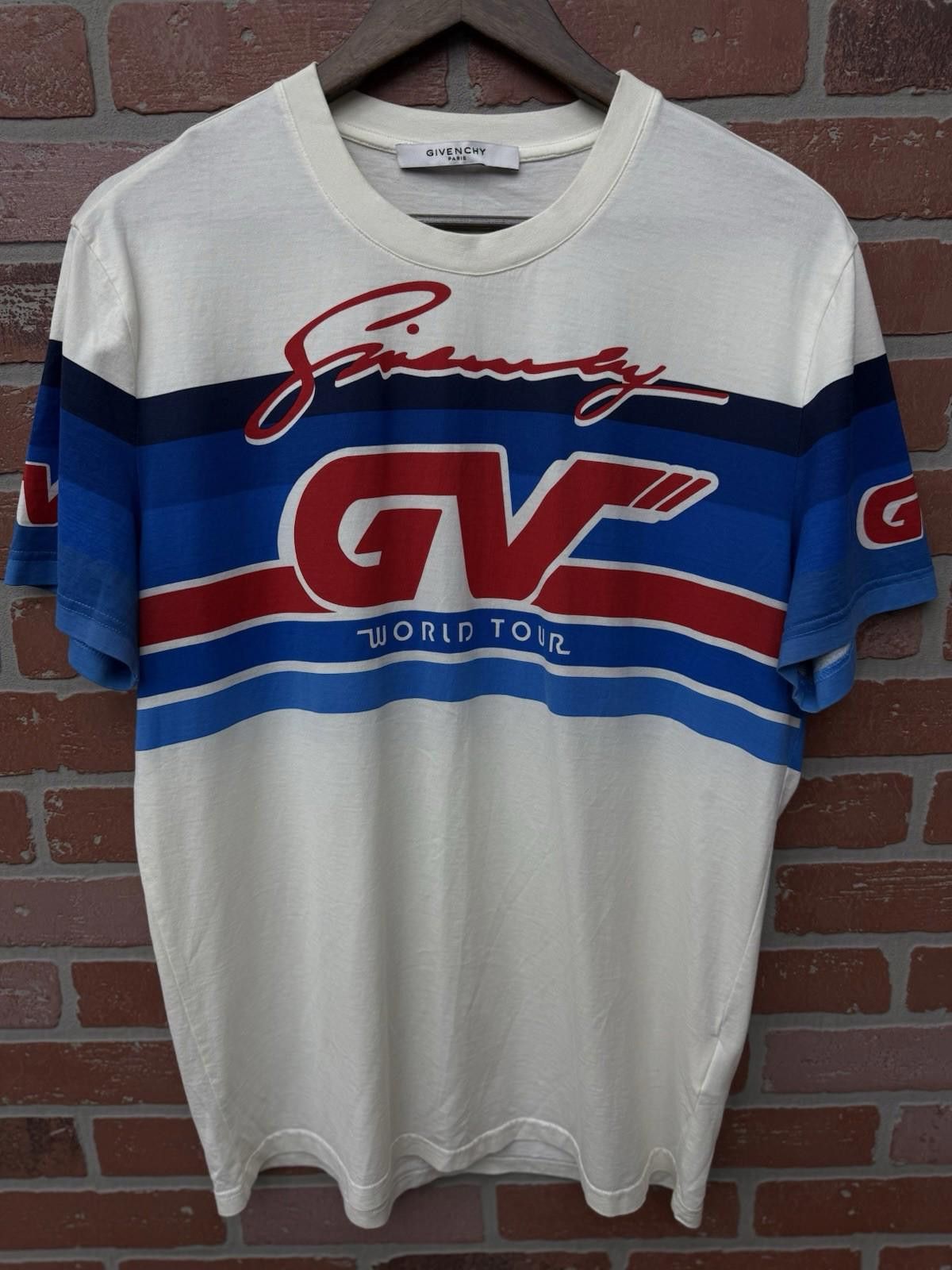 Givenchy GIVENCHY T-shirt White/Blue/Red Men’s Size Large Authentic Size US L / EU 52-54 / 3 - 4 Thumbnail