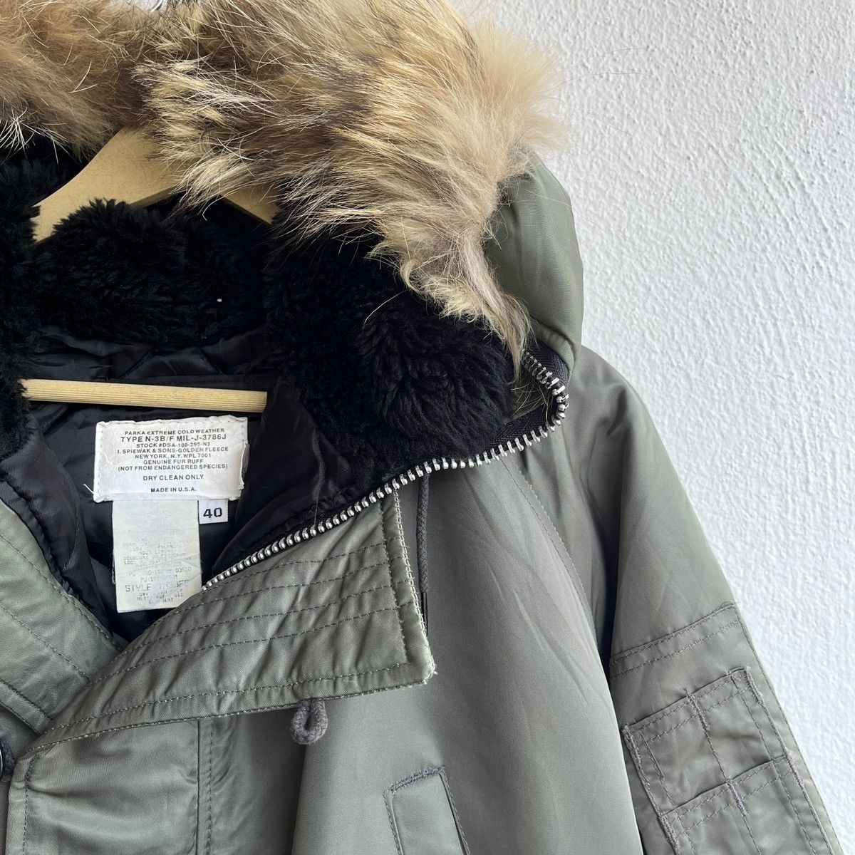 I. Spiewak And Sons × The Real McCoy's VINTAGE I SPIEWAK & SONS N-3B GOLDEN FLEECE FLIGHT JACKET Size US M / EU 48-50 / 2 - 6 Thumbnail