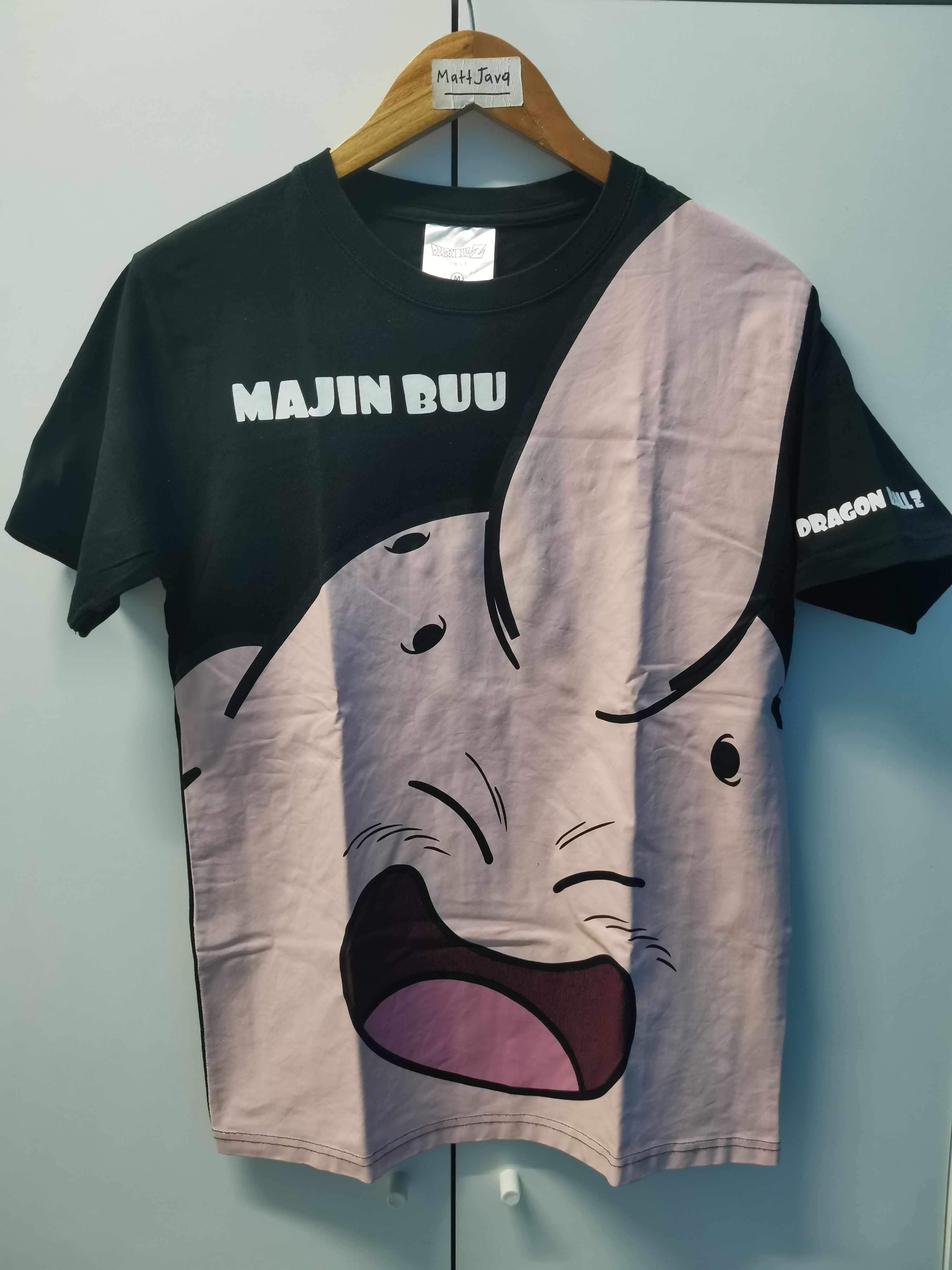 Anime Vintage Dragon Ball Majin Buu Big Logo Japan Anime Tee Manga Size US M / EU 48-50 / 2 - 2 Thumbnail