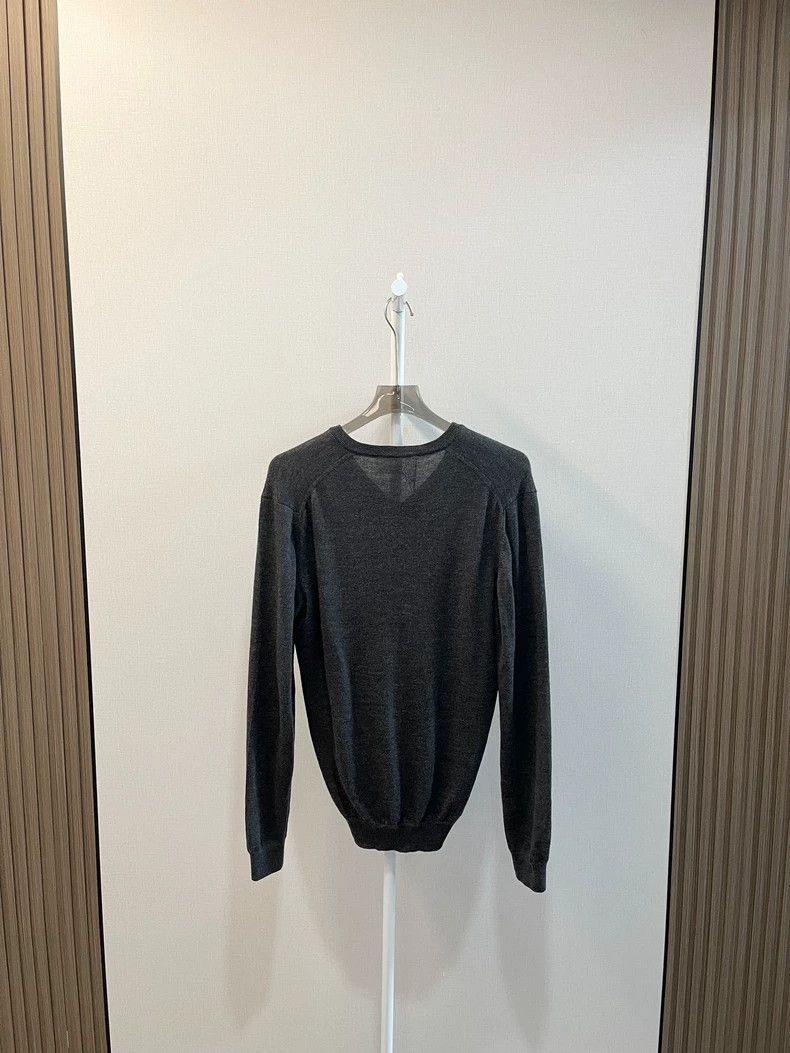 Gucci Gucci Dark gray warrior embroidered Logo V-neck long-sleeve Size US M / EU 48-50 / 2 - 2 Thumbnail