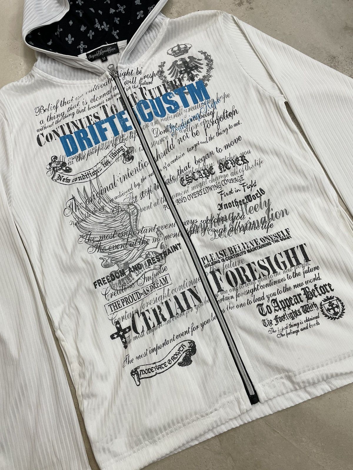 14th Addiction White Affliction Life Bondage Poem Gothic Emo Hoodie Size US M / EU 48-50 / 2 - 5 Thumbnail