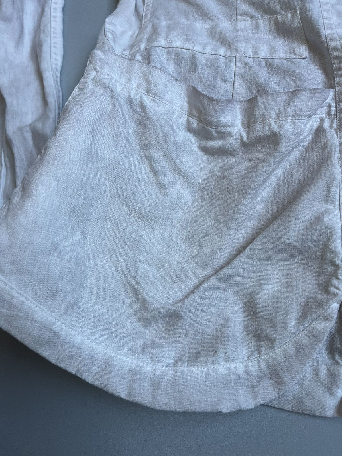 Black Label × Rundholz RUNDHOLZ Black Label Women White Linen Faded Pocket Blazer Size M / US 6-8 / IT 42-44 - 8 Thumbnail