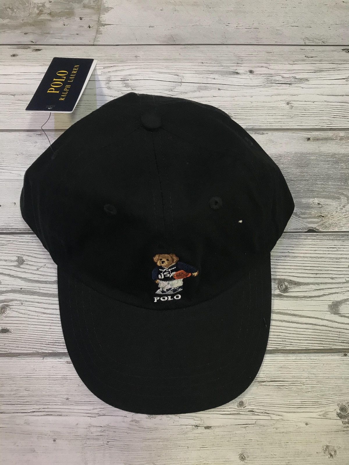 Polo Ralph Lauren Preppy Bear Cotton Chino Baseball Cap Polo Ralph Lauren Polo Bear Cotton Baseball Cap on SALE  main image 2