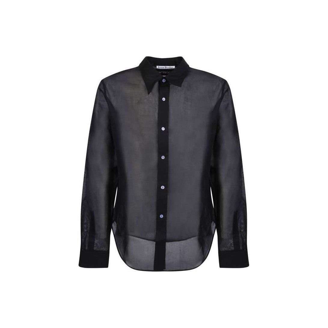 Acne Studios Acne Studios Sheer Button Up Shirt Size S Size US S / EU 44-46 / 1 - 1 Thumbnail