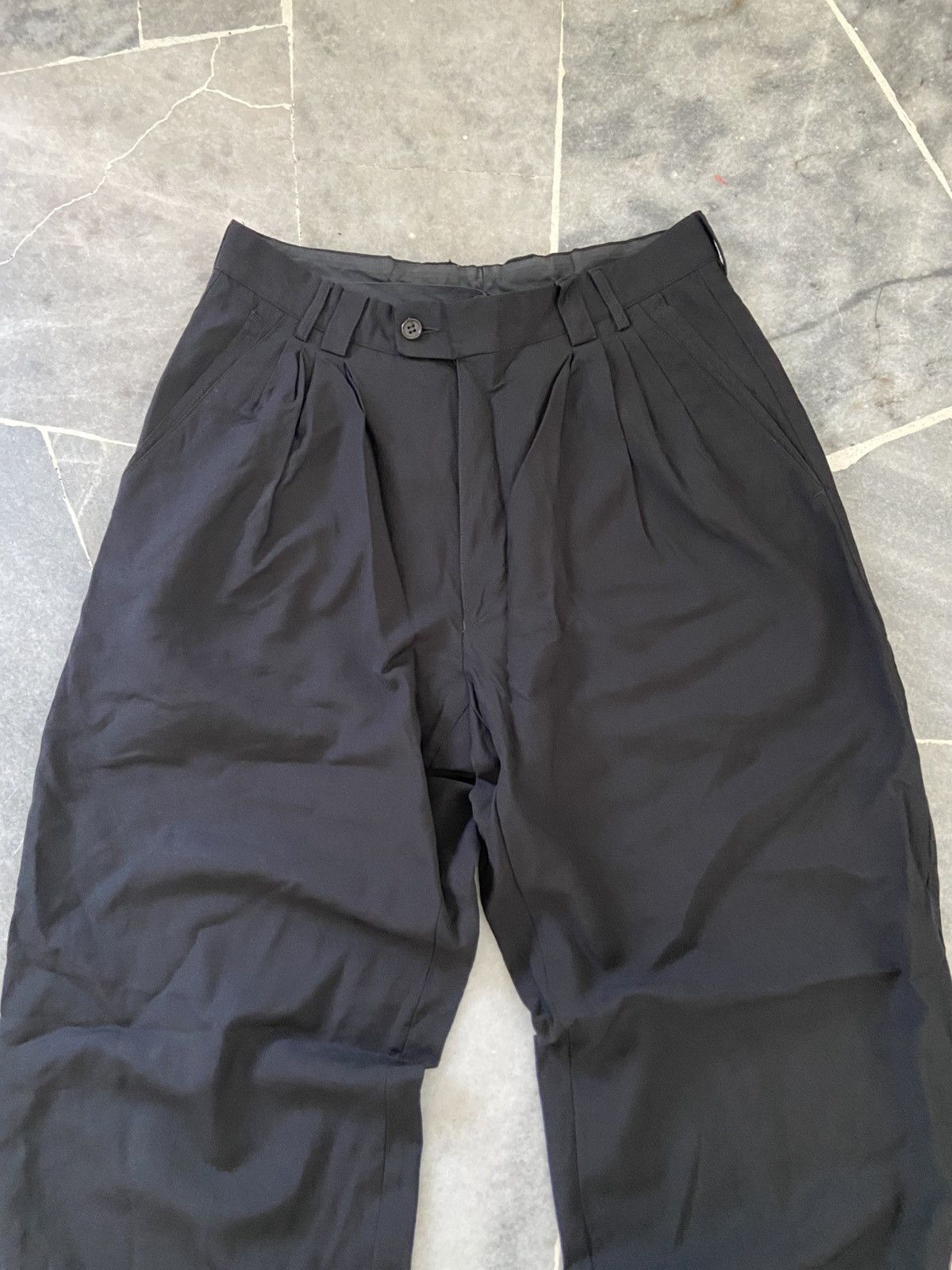 Versace Vintage Versace Black Mohair Trousers Pants Size 48 Size US 30 / EU 46 - 2 Thumbnail