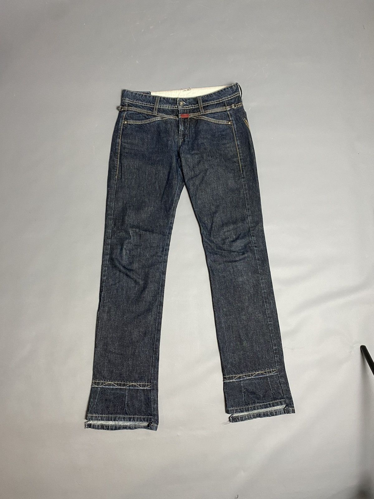 Marithe + Francois Girbaud Marithe Francois Girbaud Jeans Women US 27 Blue Distressed Size 28" / US 6 / IT 42 - 1 Thumbnail