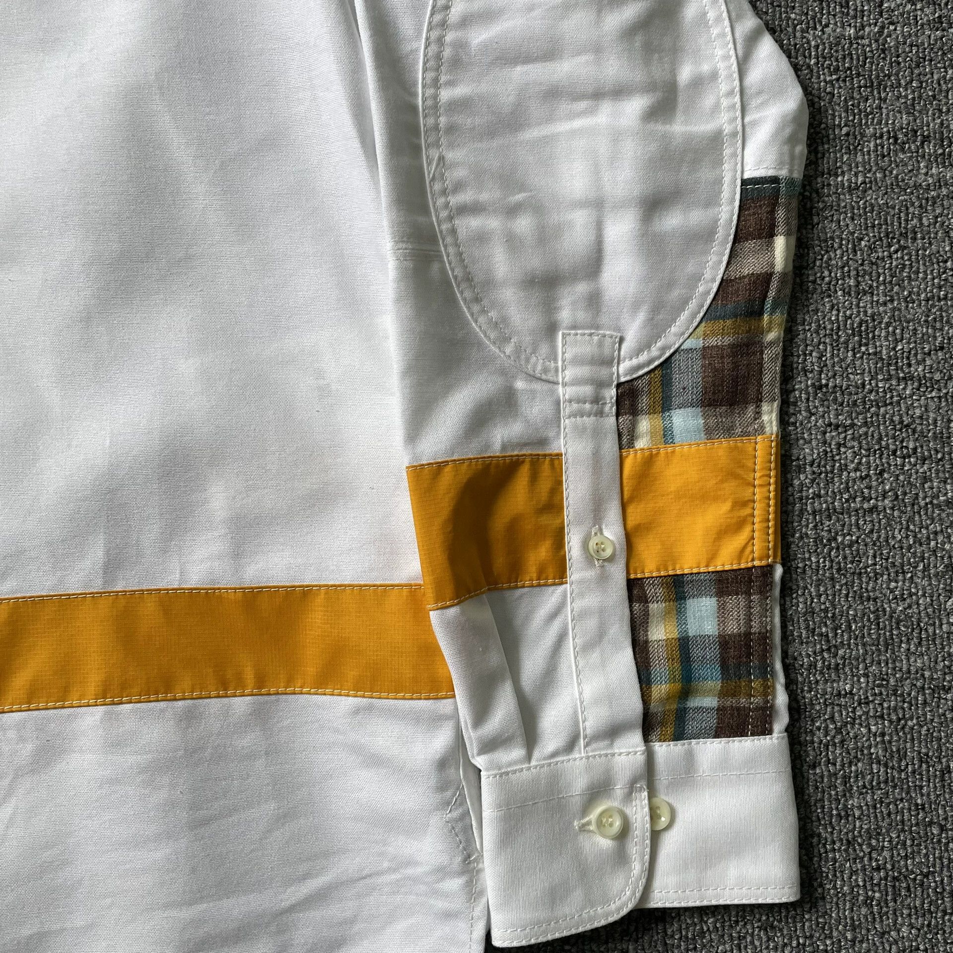 Comme des Garcons CDG Junya Watanabe Man Eye Plaid Patchwork Embroidered Shirt Size US M / EU 48-50 / 2 - 4 Thumbnail