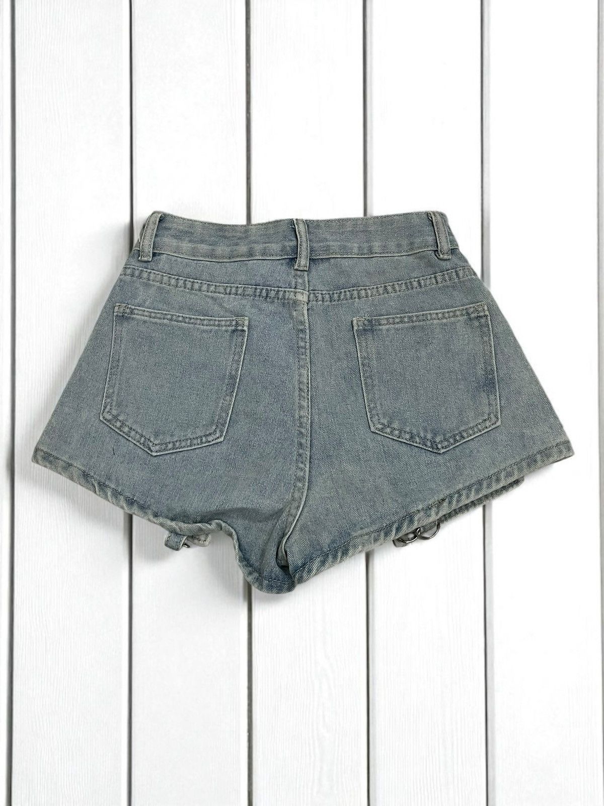 Japanese Brand Light Blue Tactical Women Short Size 25" / US 0 / IT 36 - 2 Thumbnail