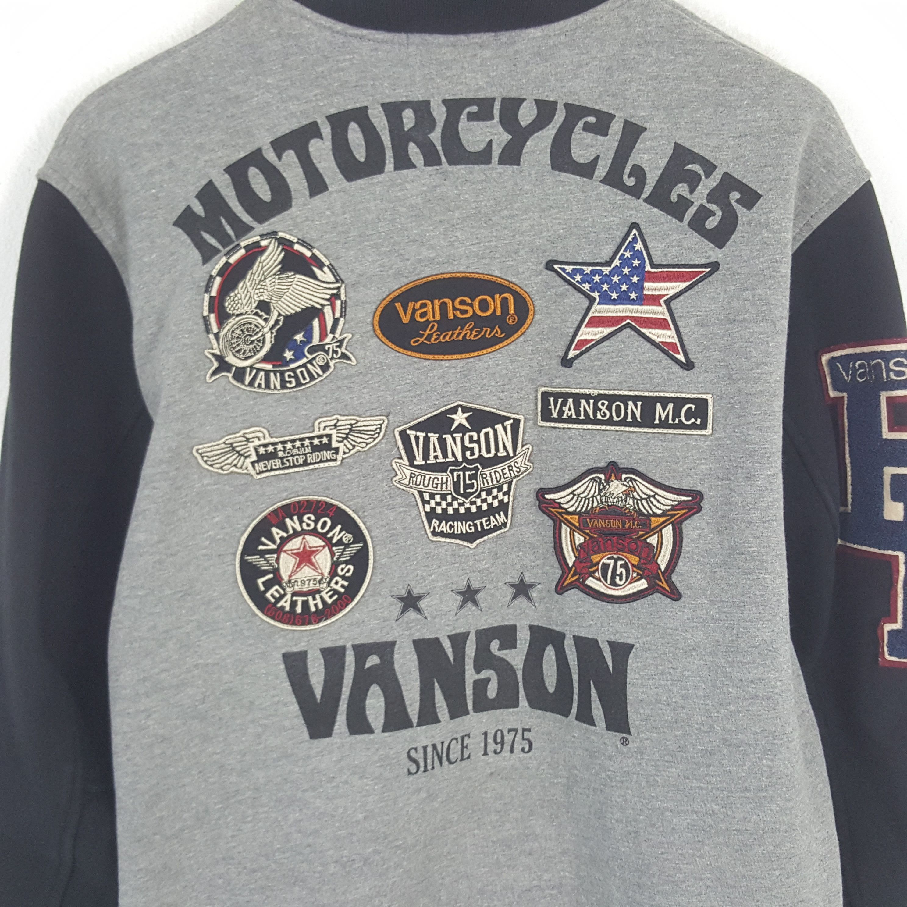 Vanson Leathers × Vintage Vintage Motorcycles Vanson Racing Jacket Size US L / EU 52-54 / 3 - 2 Thumbnail